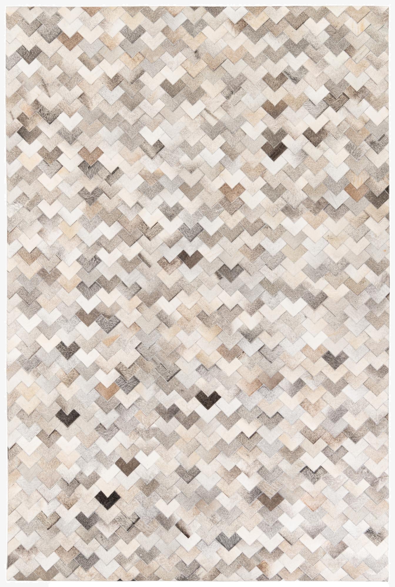  6' 7 x 9' 10 Cowhide Stocks Rug