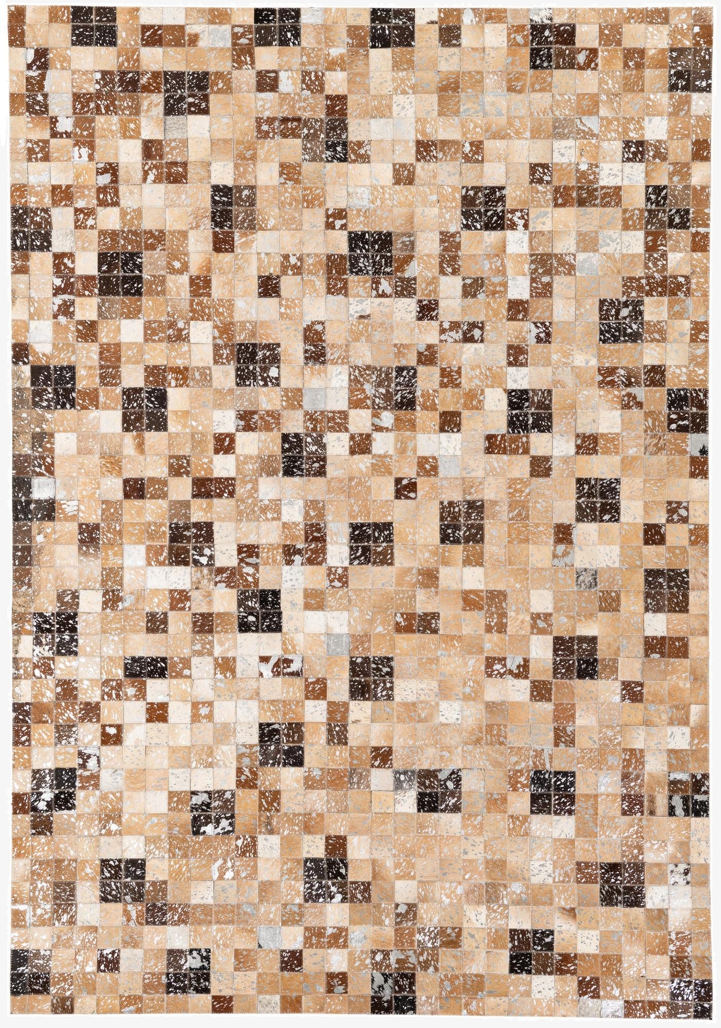  5' 3 x 7' 5 Cowhide Stocks Rug