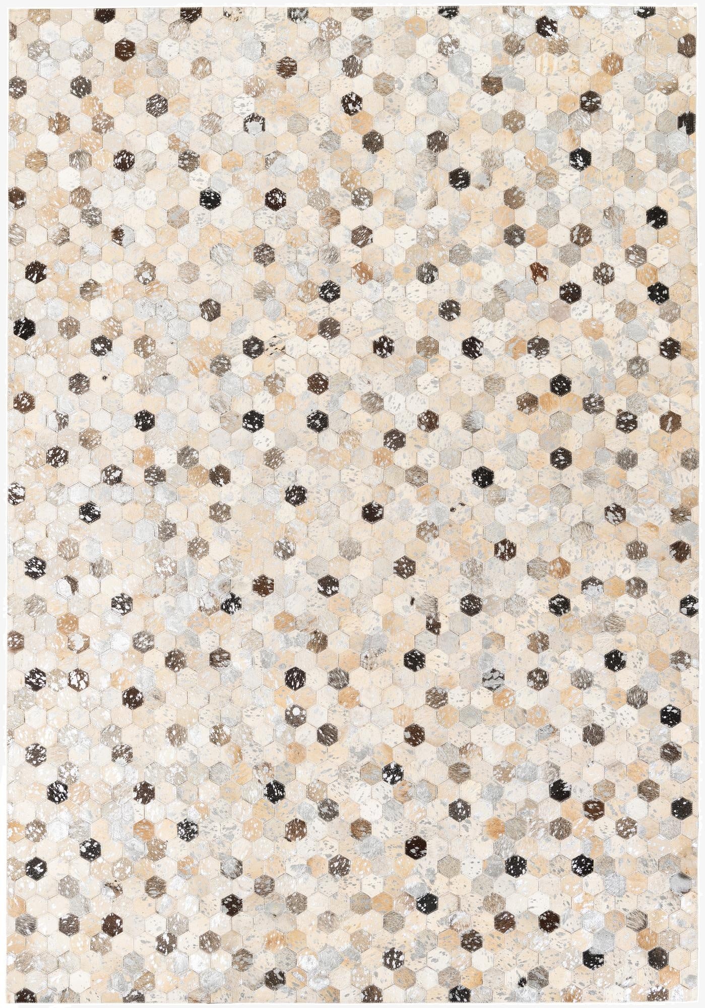  5' 3 x 7' 7 Cowhide Stocks Rug