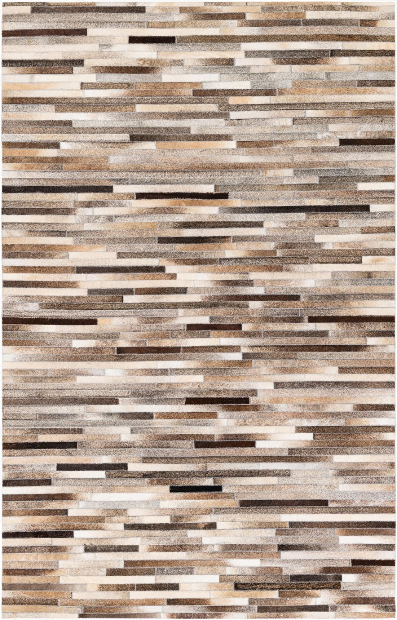  5' 1 x 8' Cowhide Stocks Rug