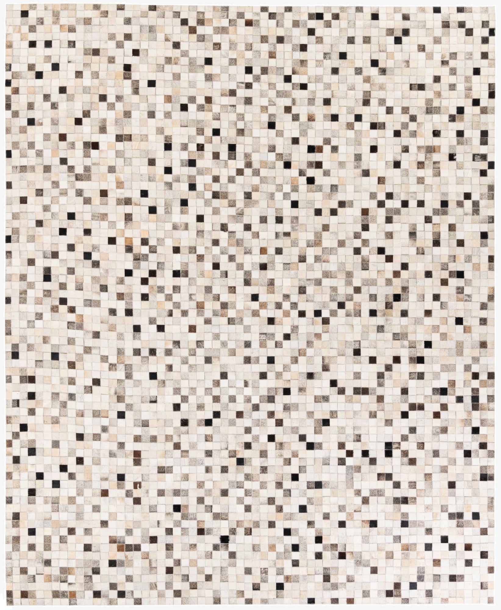  8' x 9' 10 Cowhide Stocks Rug