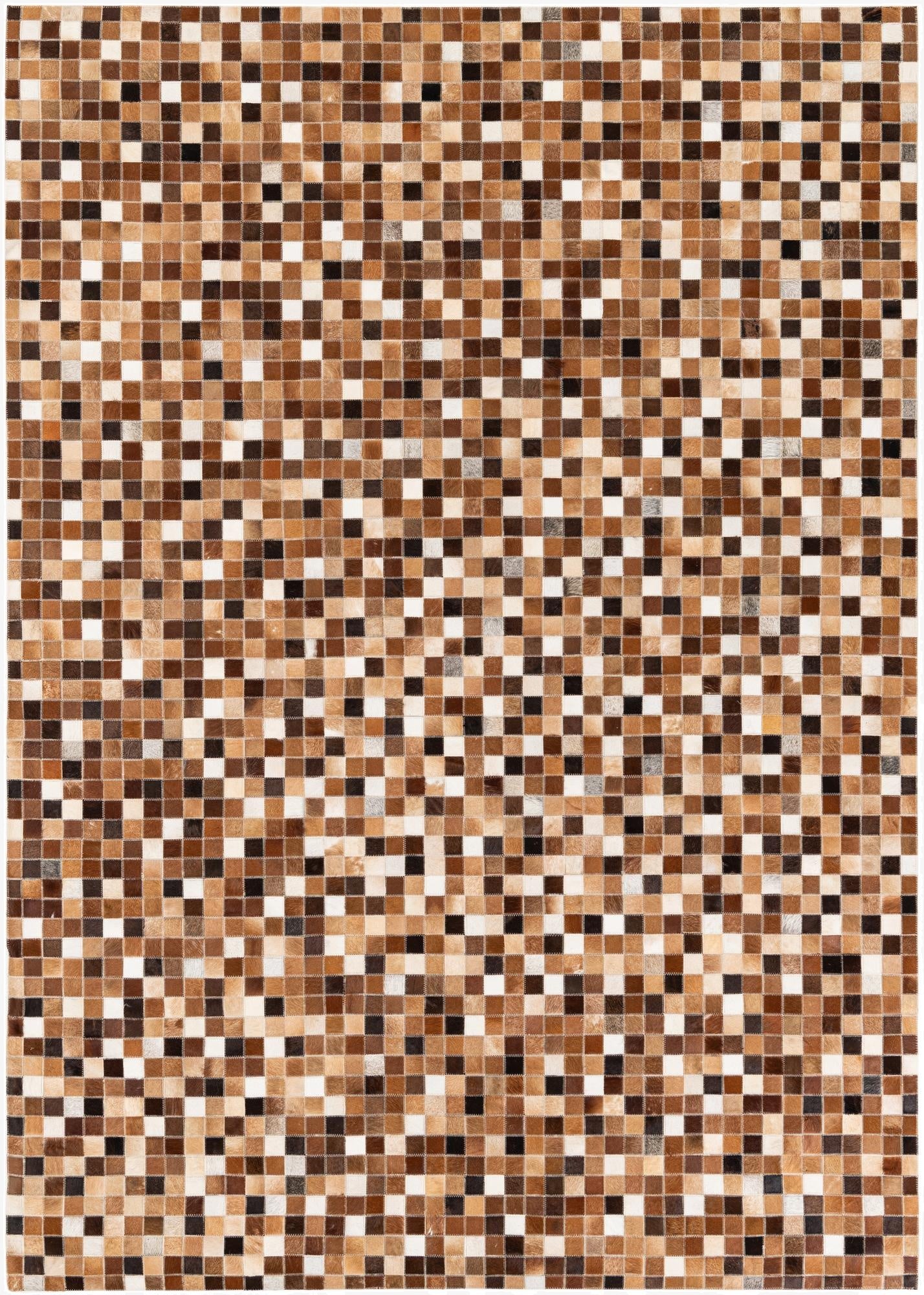  5' 9 x 8' Cowhide Stocks Rug