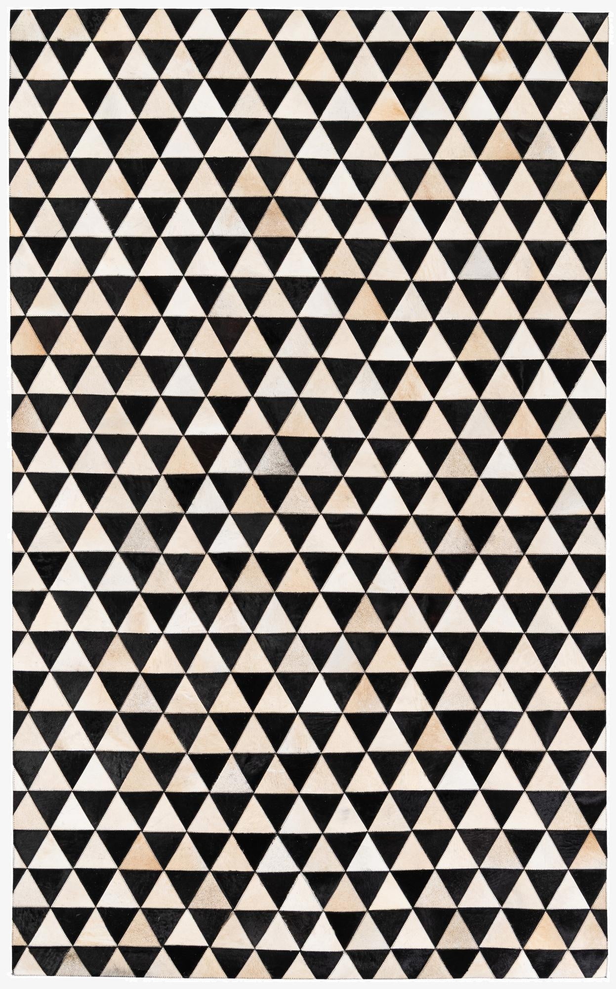  5' 1 x 8' 1 Cowhide Stocks Rug