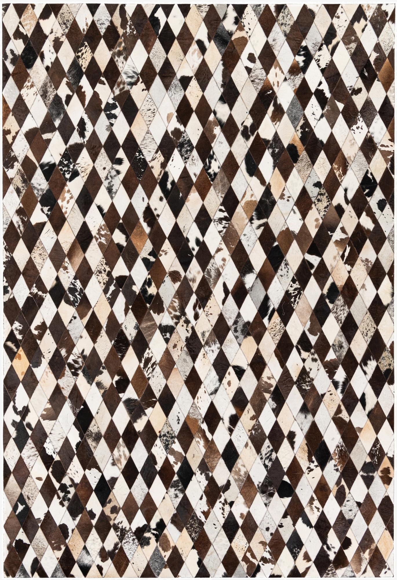  6' 8 x 9' 11 Cowhide Stocks Rug