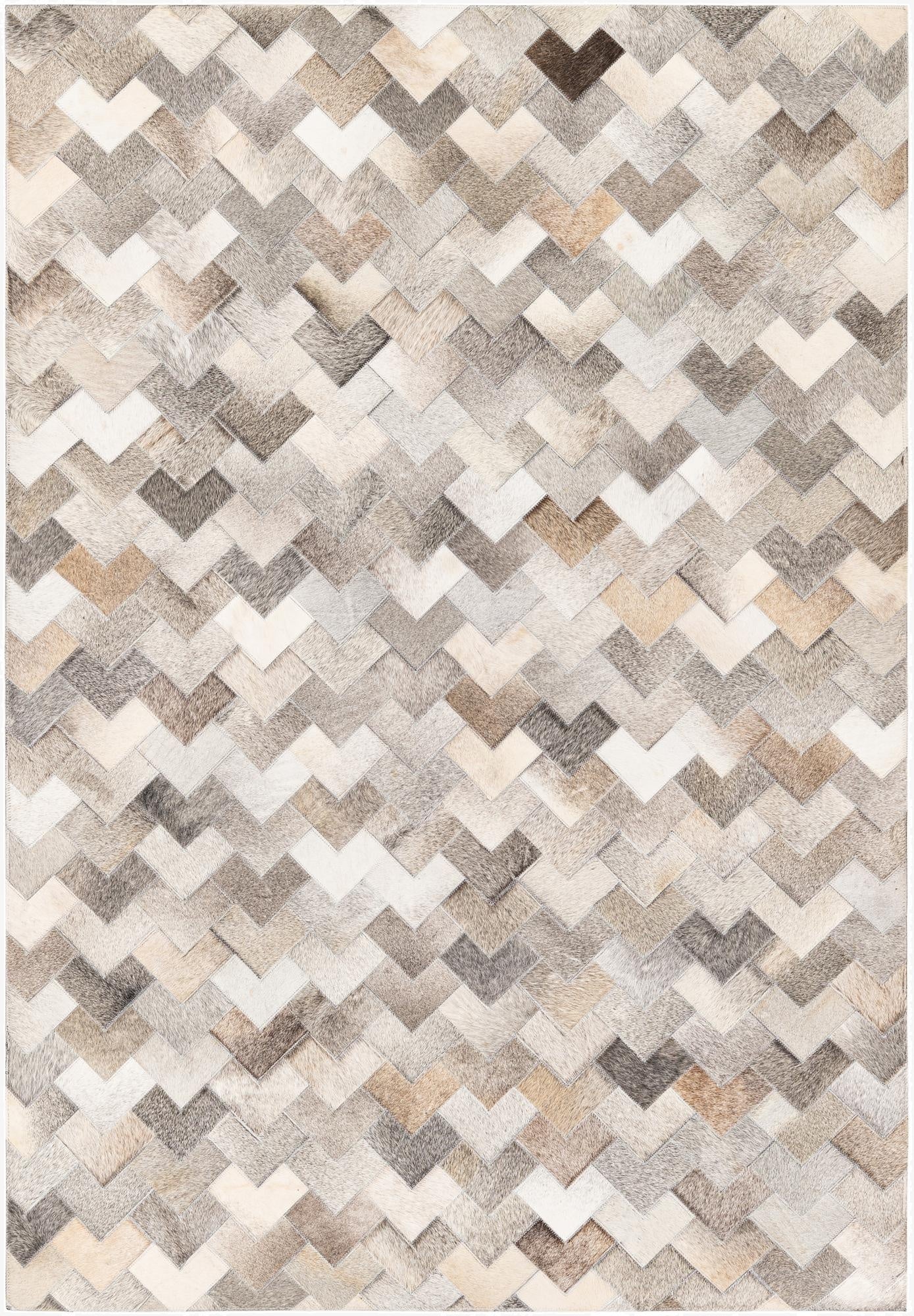  4' x 5' 11 Cowhide Stocks Rug