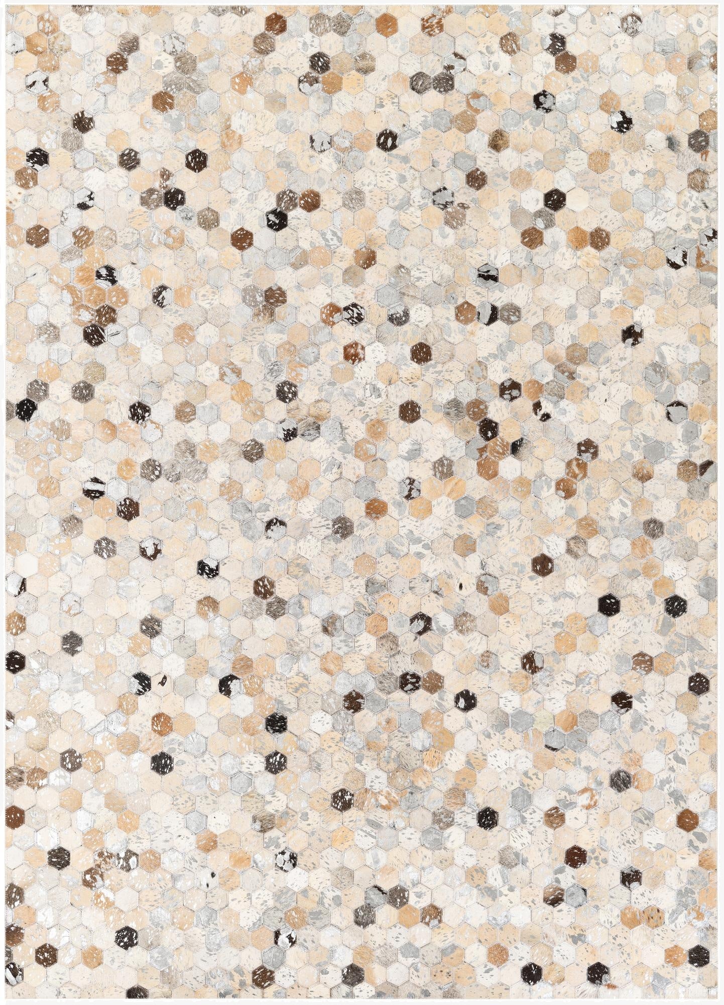  5' 4 x 7' 5 Cowhide Stocks Rug