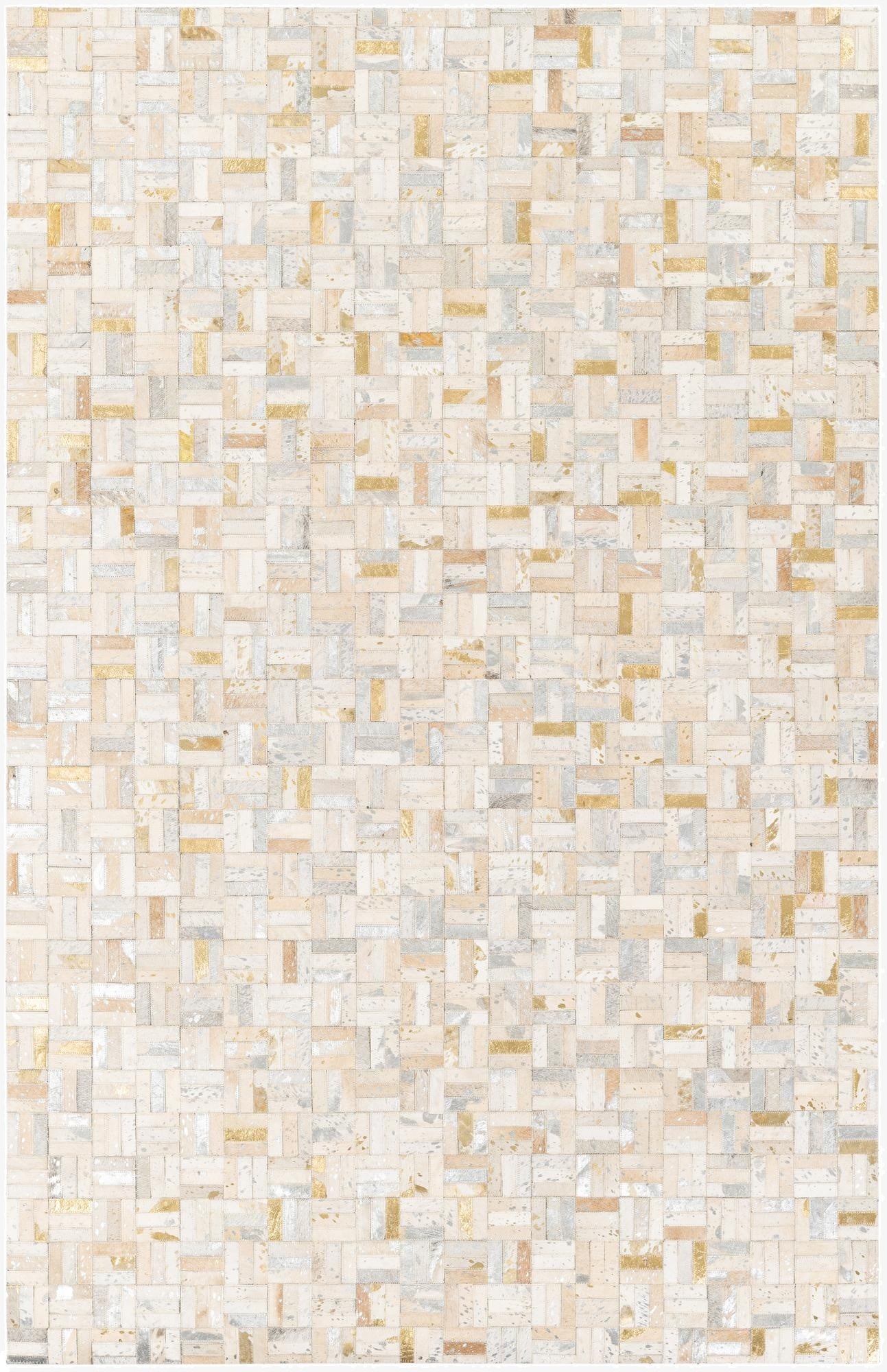  5' x 7' 10 Cowhide Stocks Rug