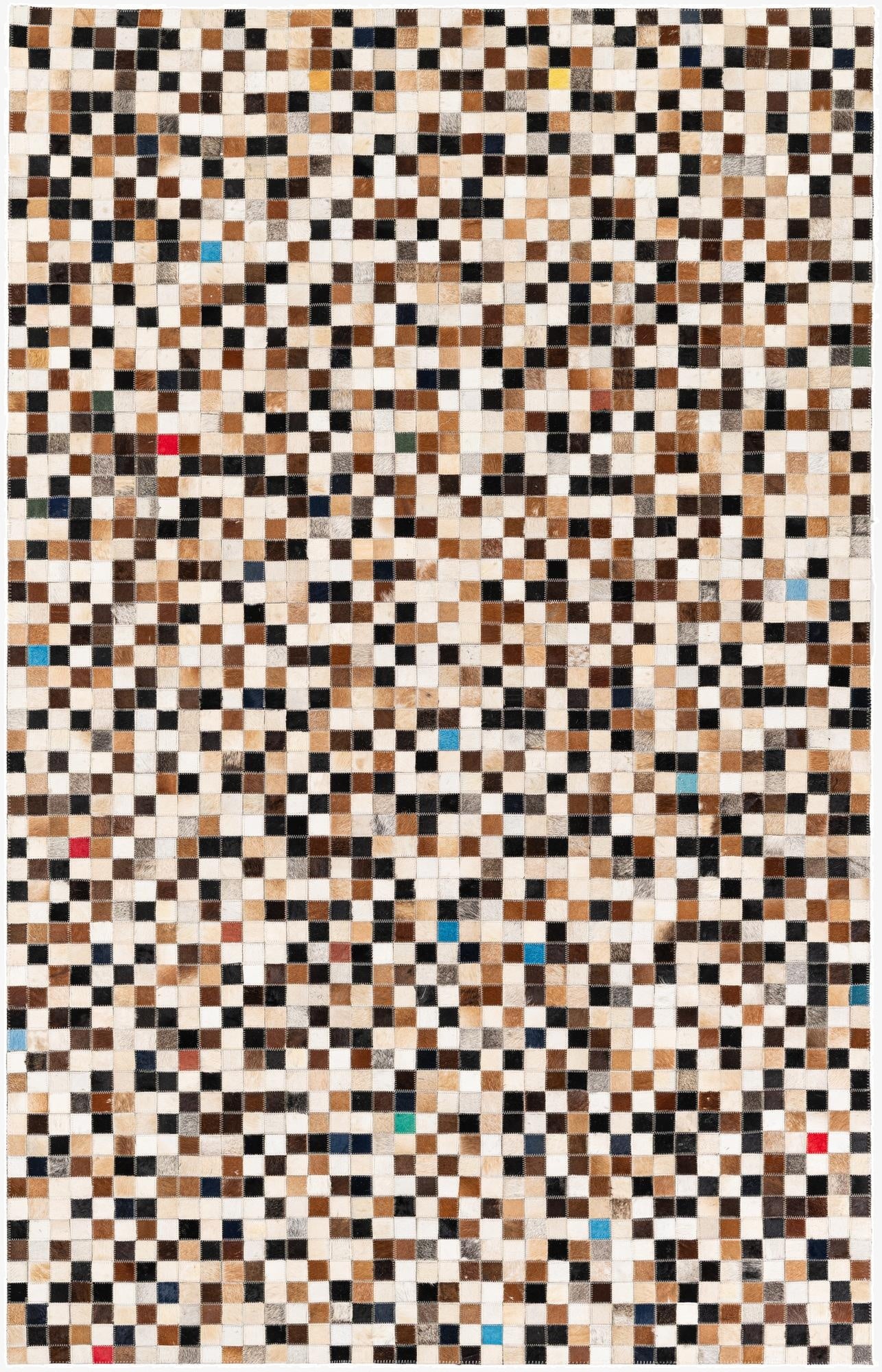  5' 1 x 7' 11 Cowhide Stocks Rug