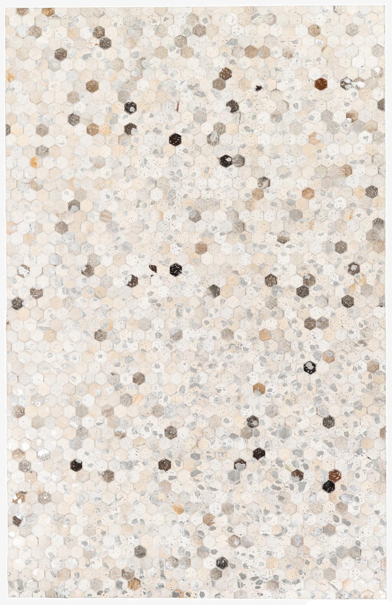  5' 1 x 7' 11 Cowhide Stocks Rug