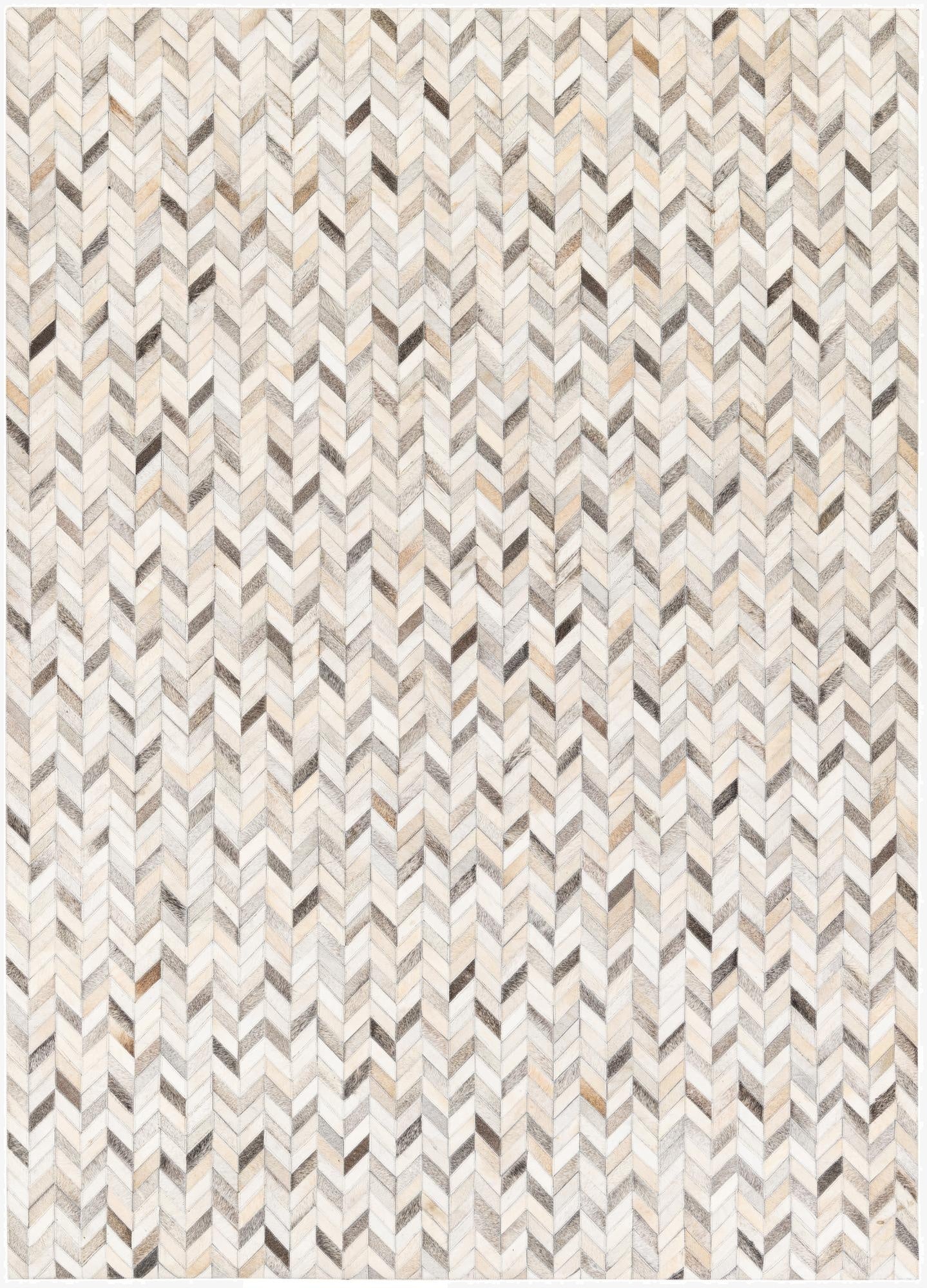  5' 9 x 8' 1 Cowhide Stocks Rug