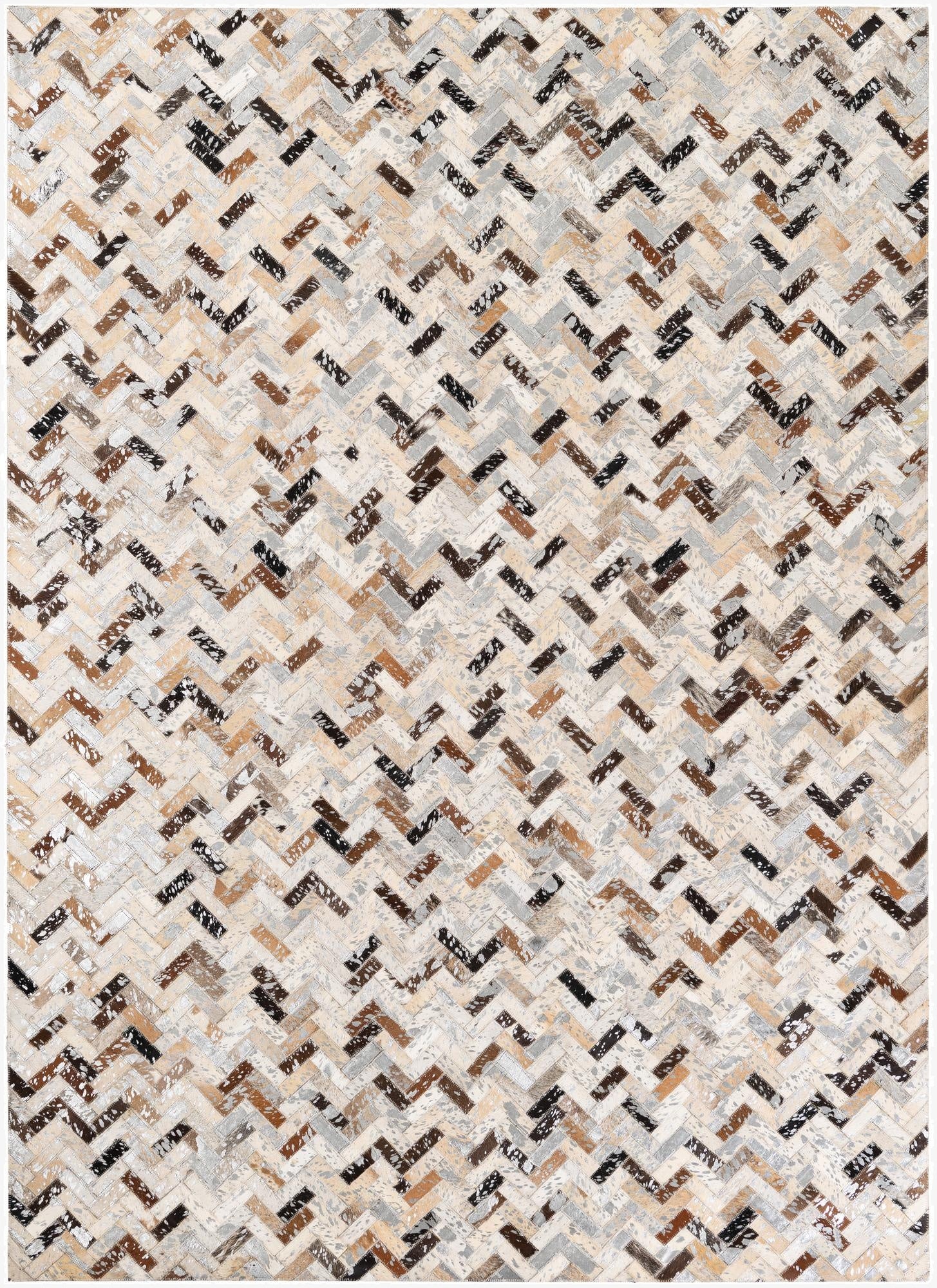  5' 3 x 7' 5 Cowhide Stocks Rug