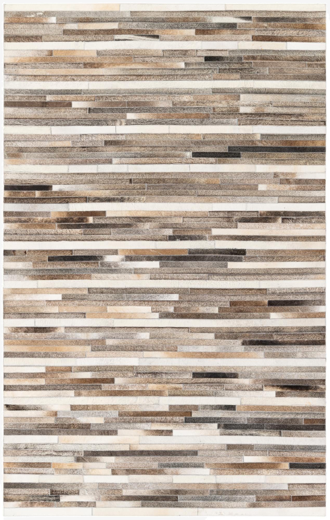  5' 1 x 8' Cowhide Stocks Rug