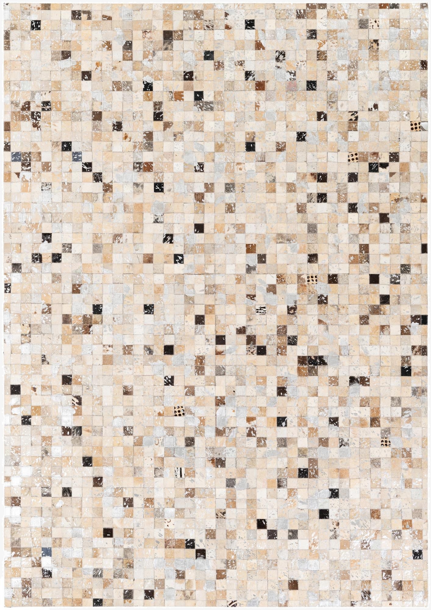  5' 3 x 7' 6 Cowhide Stocks Rug