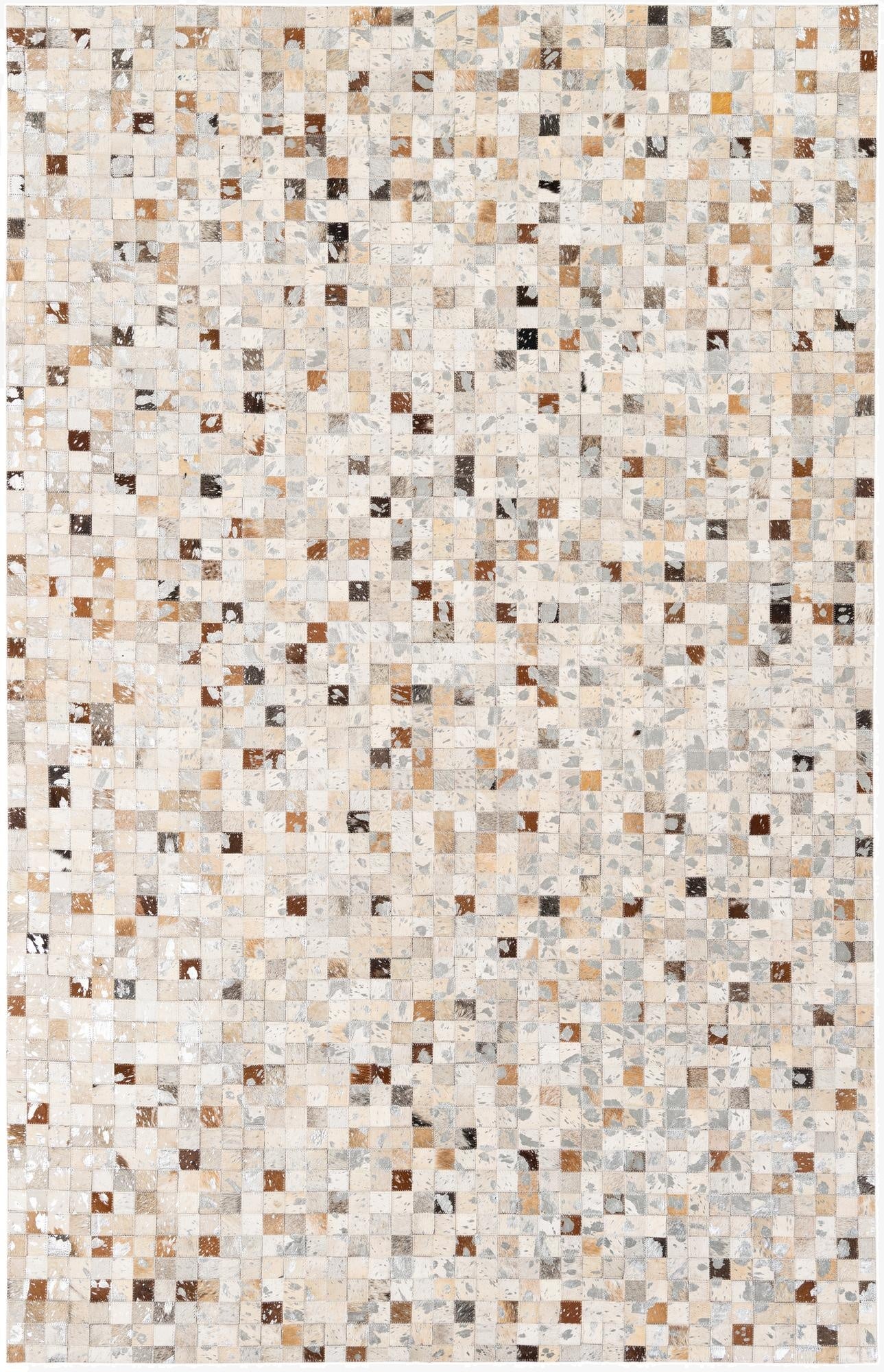  5' 1 x 7' 11 Cowhide Stocks Rug