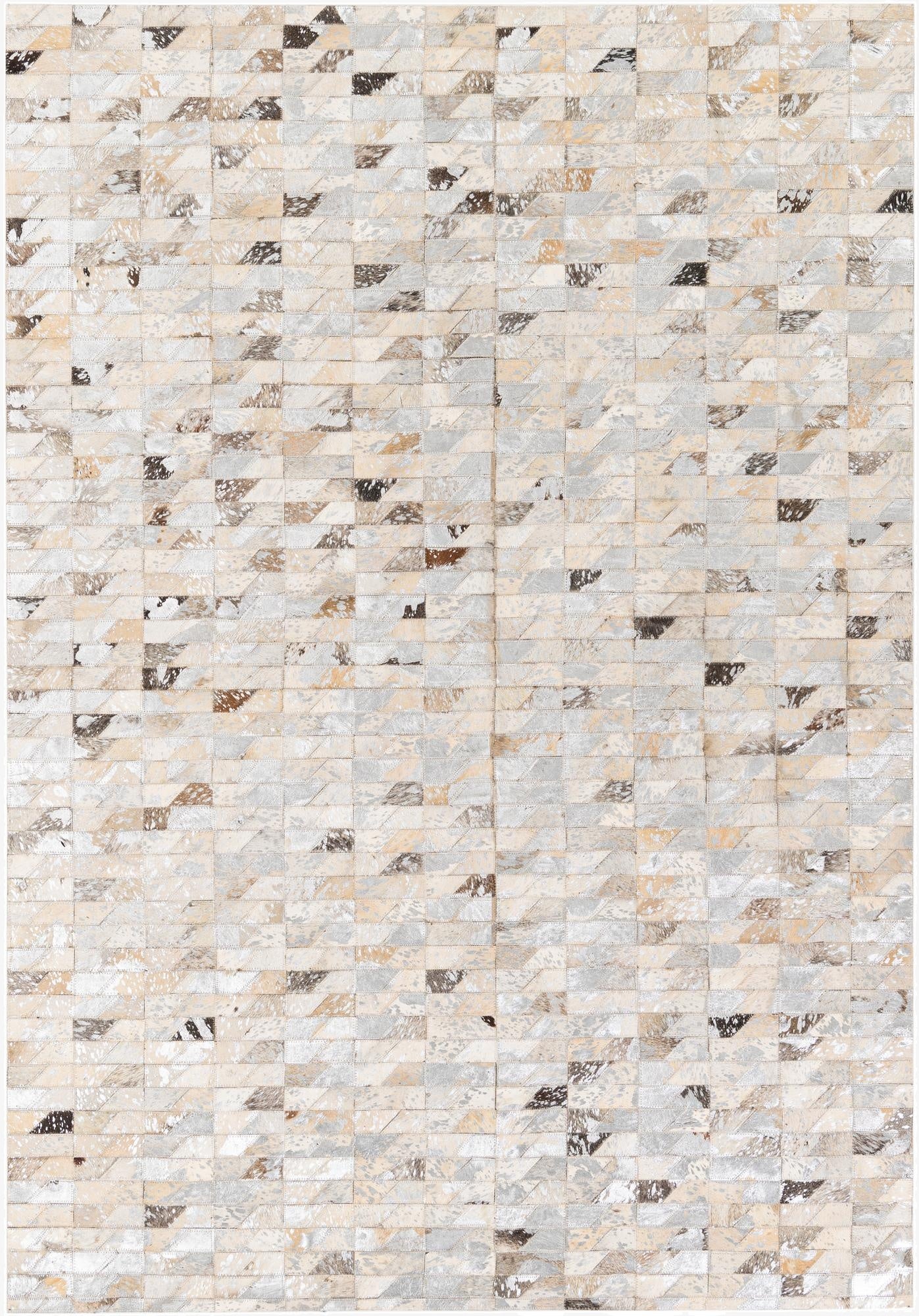  4' 6 x 6' 6 Cowhide Stocks Rug