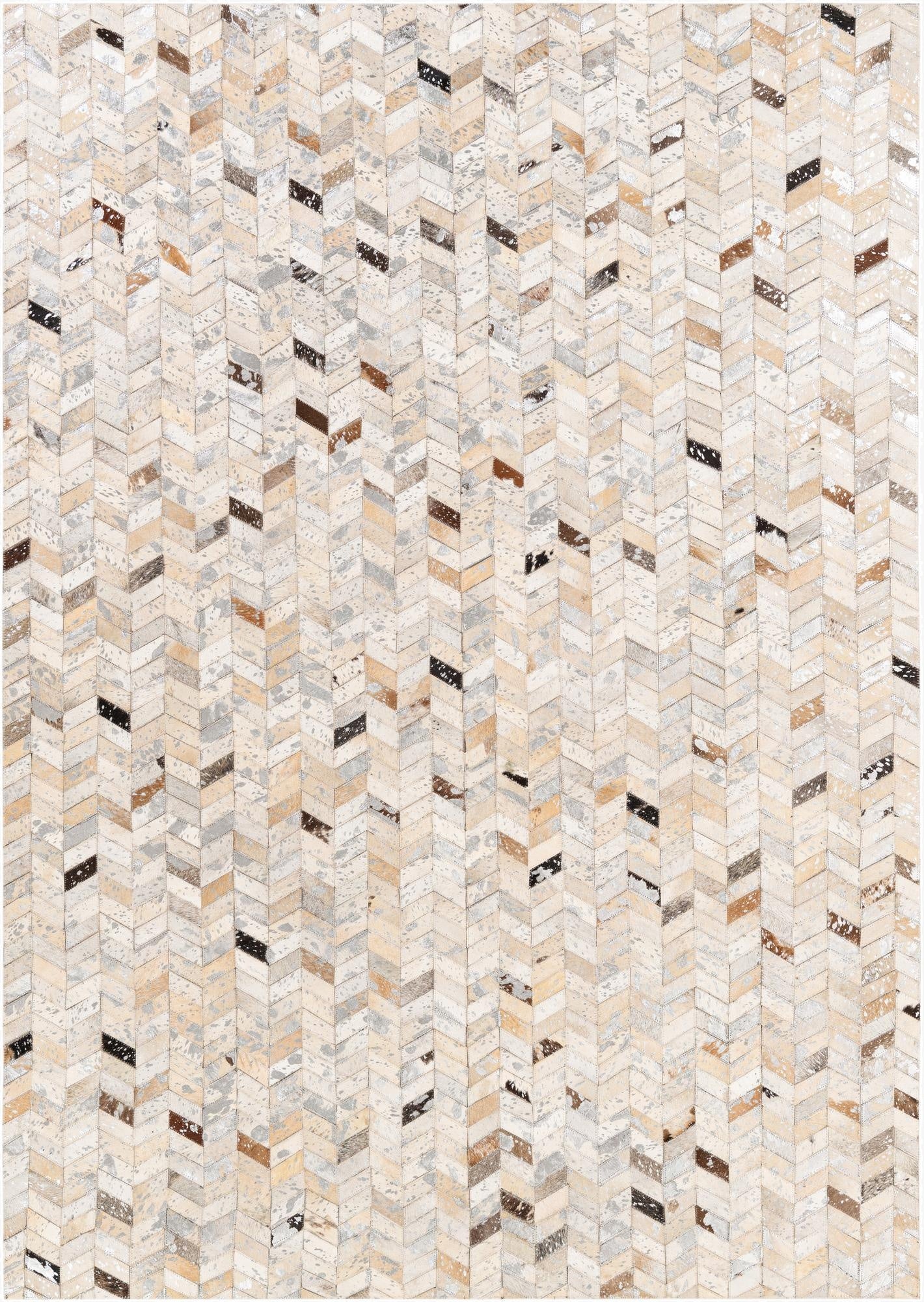  5' 3 x 7' 6 Cowhide Stocks Rug