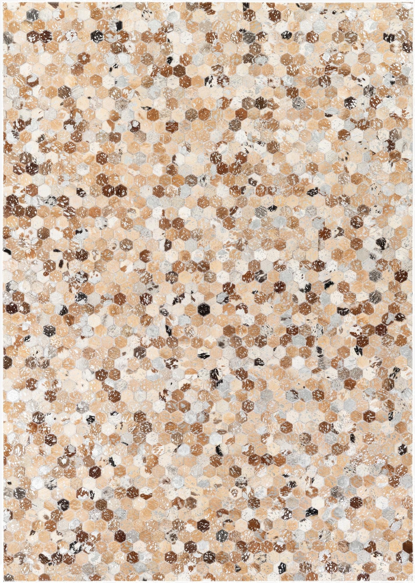  5' 4 x 7' 8 Cowhide Stocks Rug