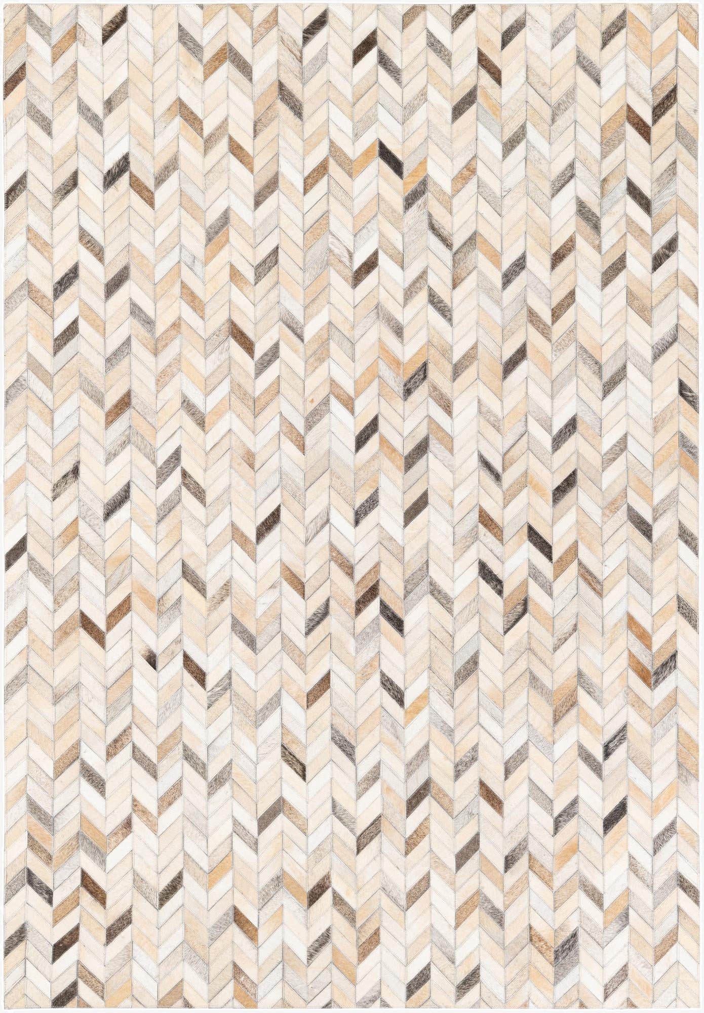  4' 8 x 6' 8 Cowhide Stocks Rug