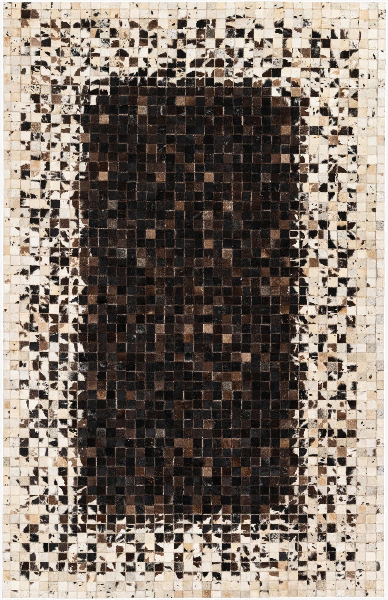  5' x 7' 10 Cowhide Stocks Rug