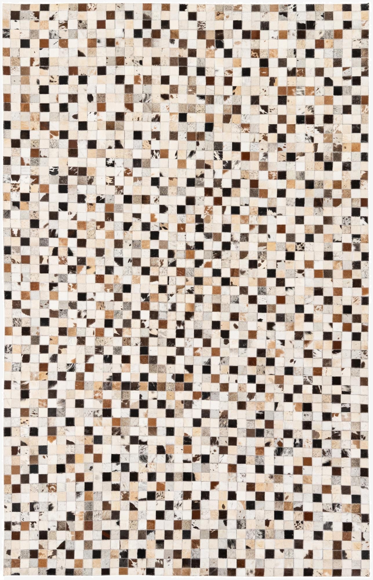  5' x 7' 10 Cowhide Stocks Rug
