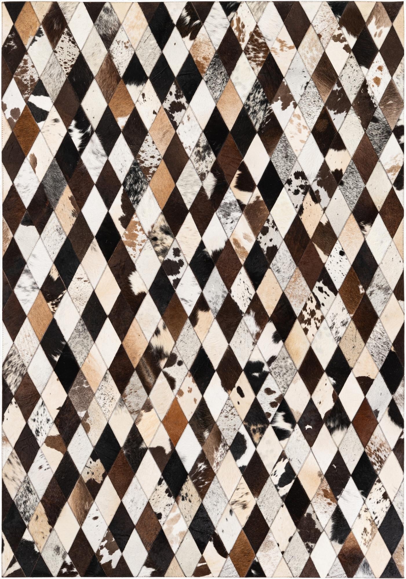  4' 8 x 6' 9 Cowhide Stocks Rug