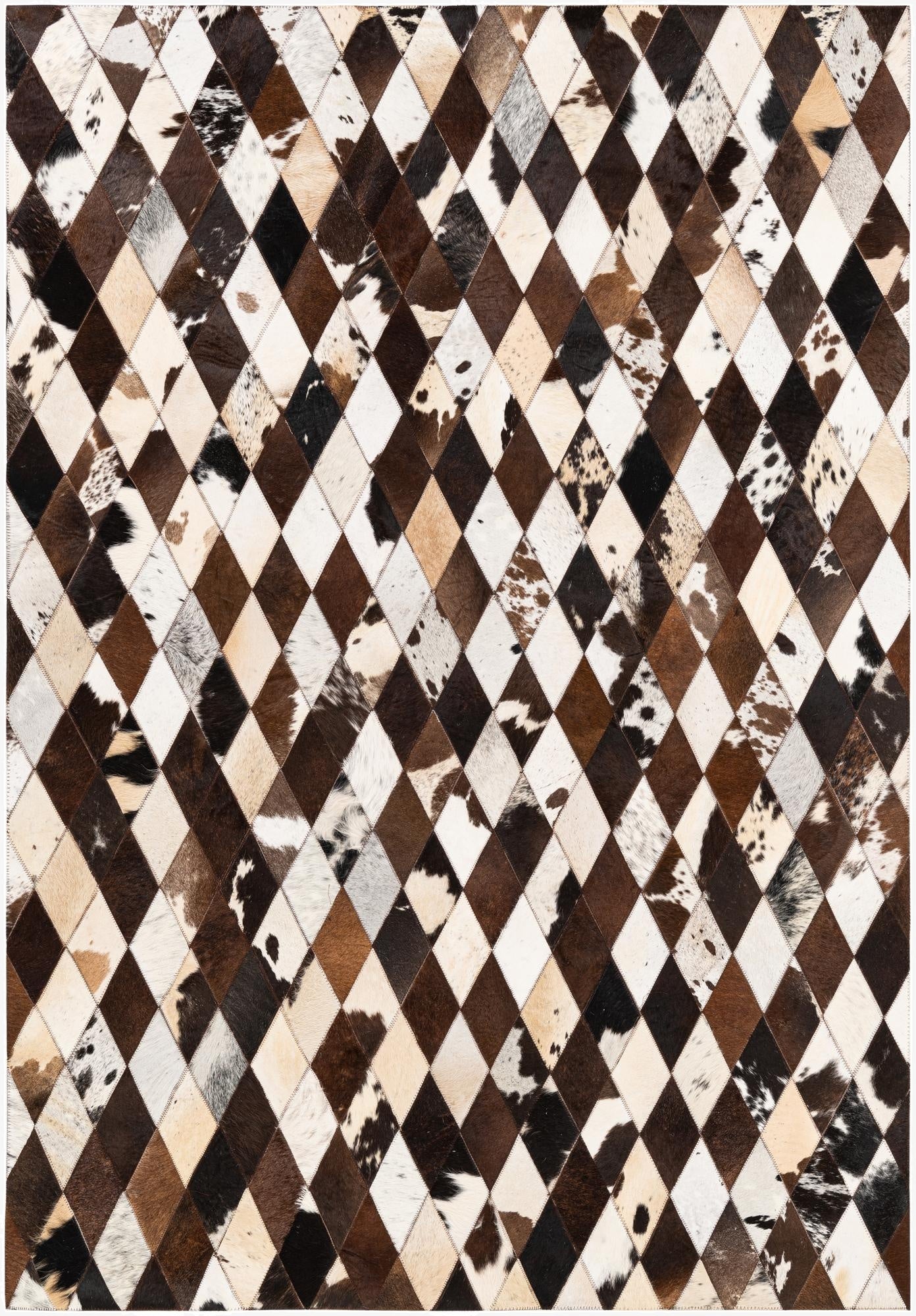  4' 8 x 6' 8 Cowhide Stocks Rug