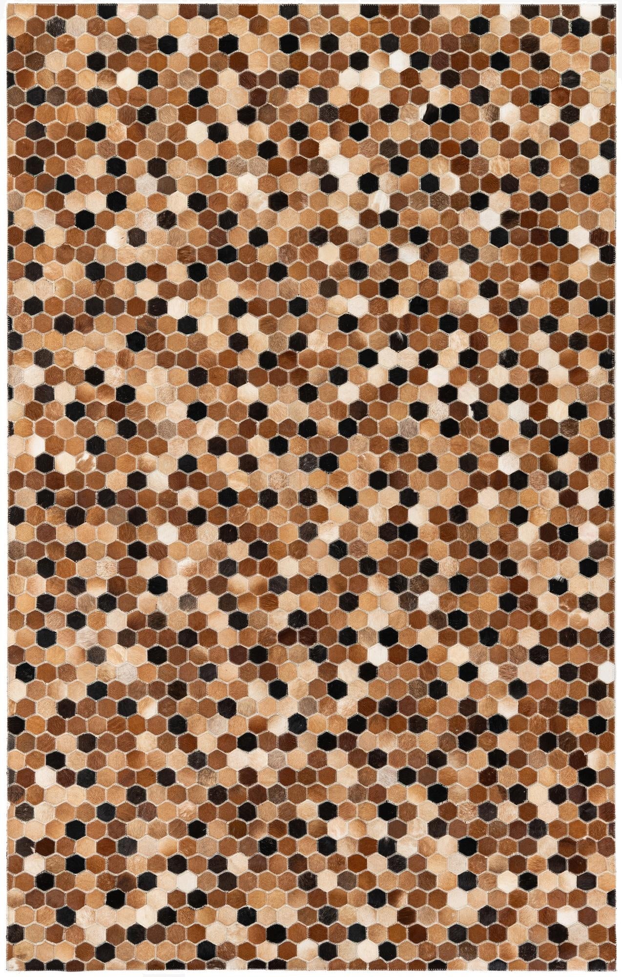  5' 1 x 7' 11 Cowhide Stocks Rug