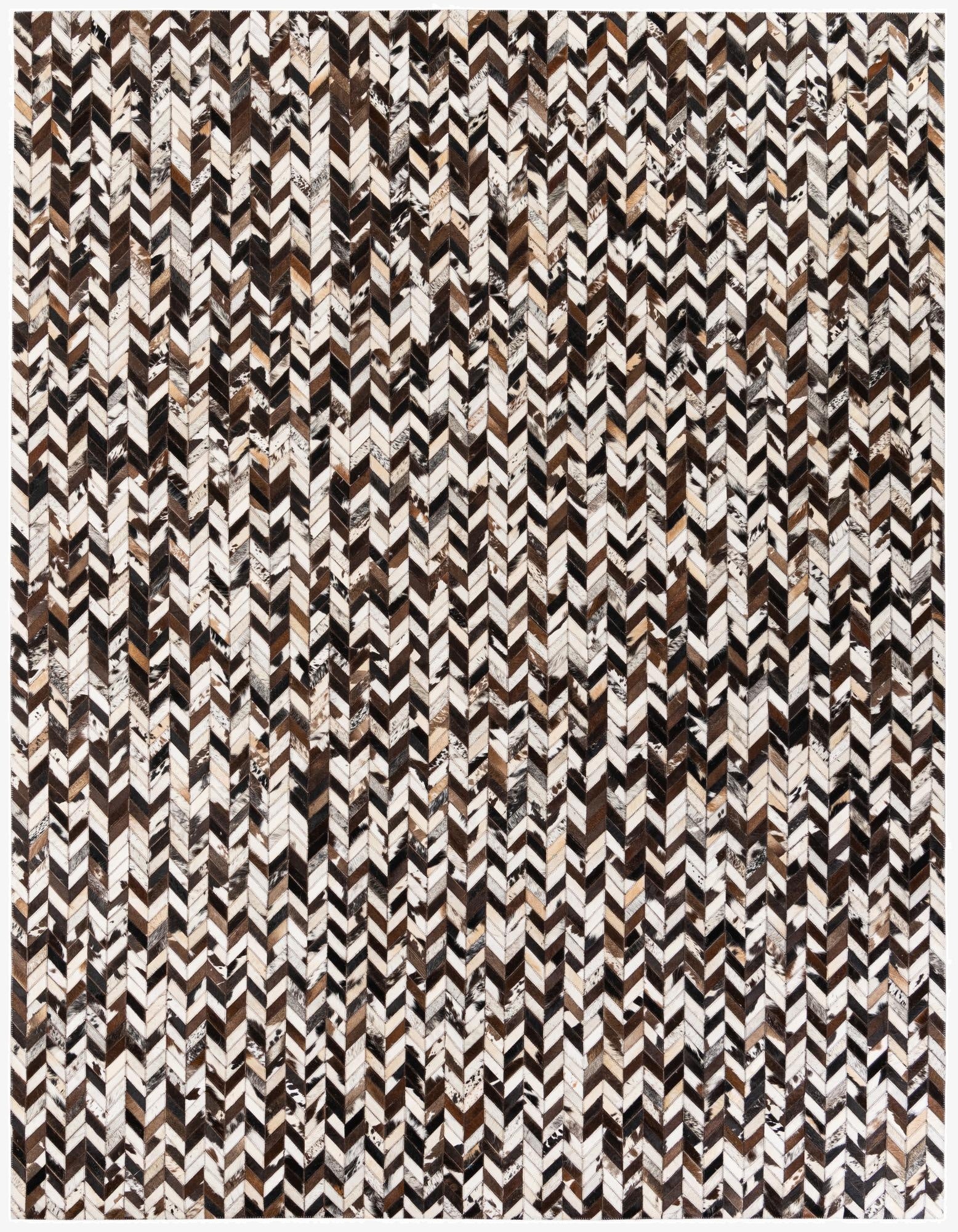  7' 7 x 9' 11 Cowhide Stocks Rug