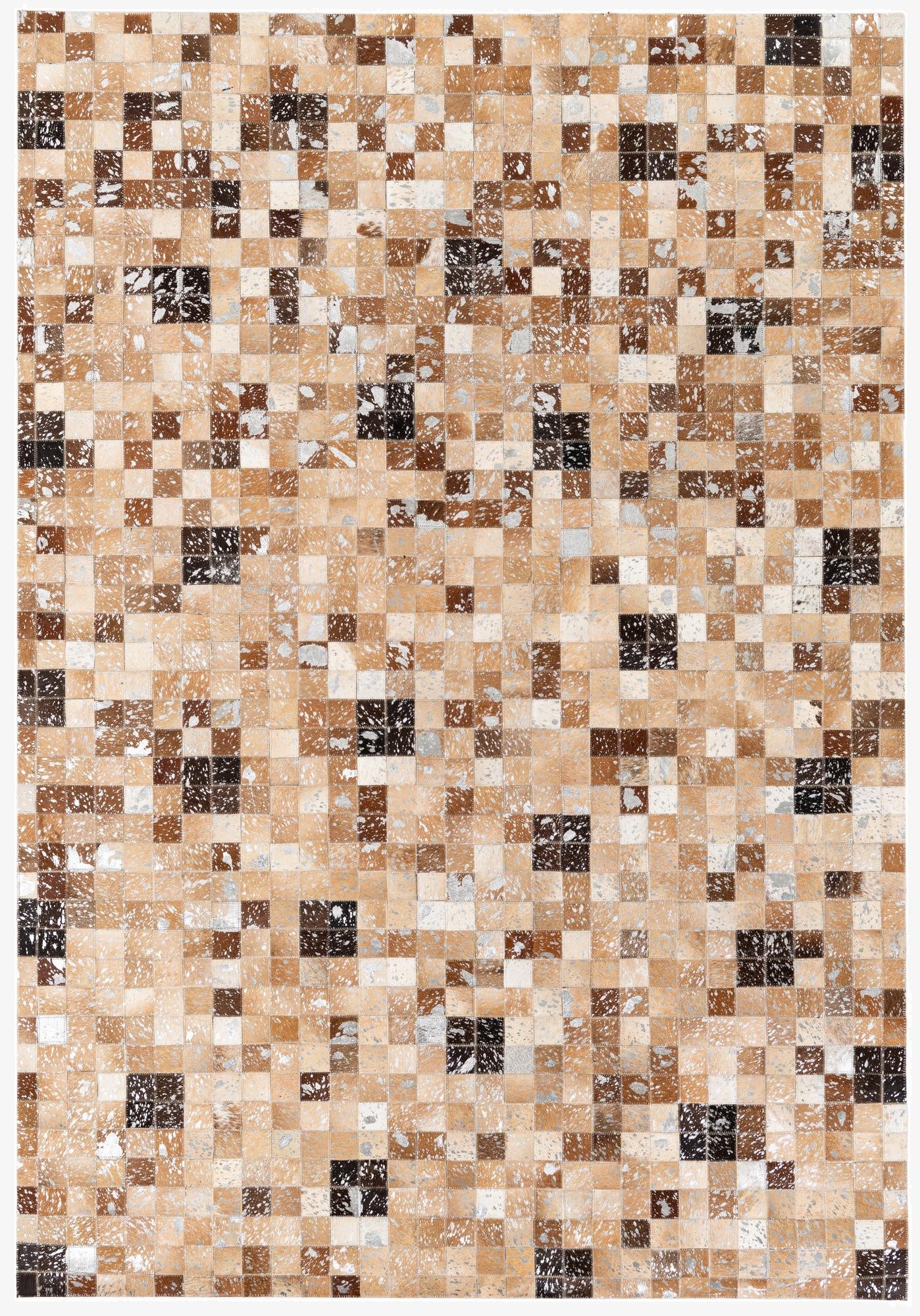  5' 2 x 7' 6 Cowhide Stocks Rug