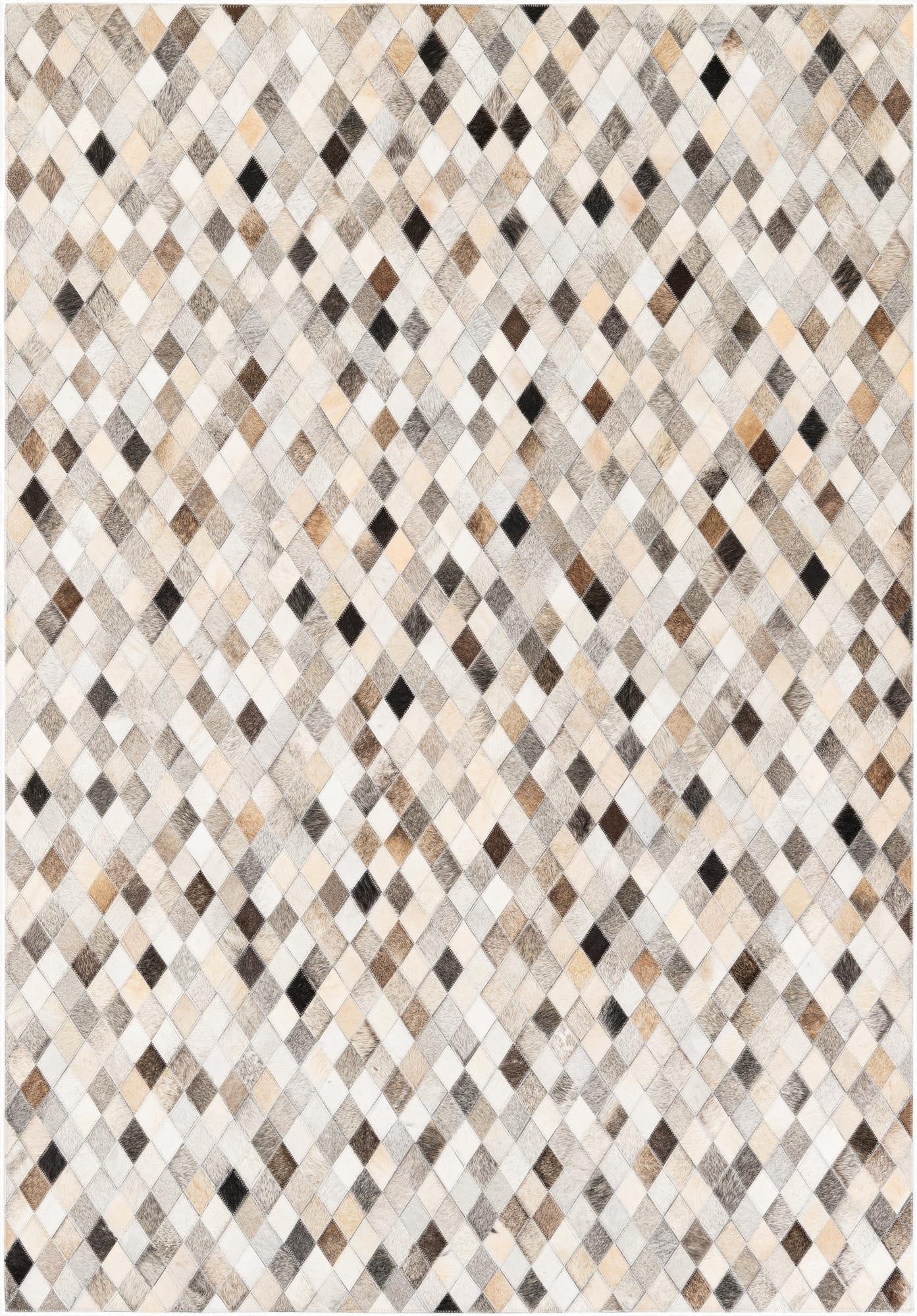  4' 8 x 6' 8 Cowhide Stocks Rug