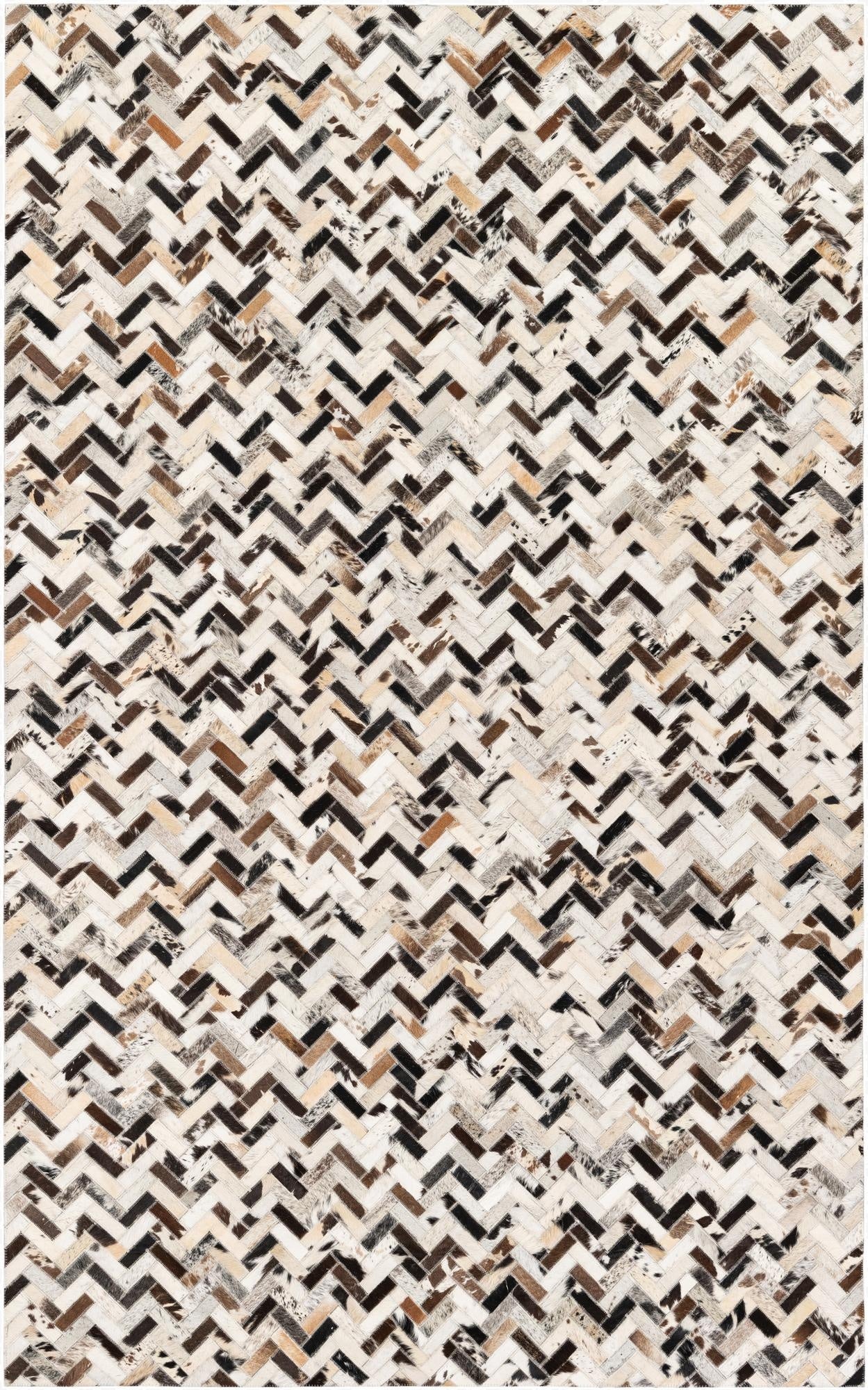  5' x 8' 1 Cowhide Stocks Rug