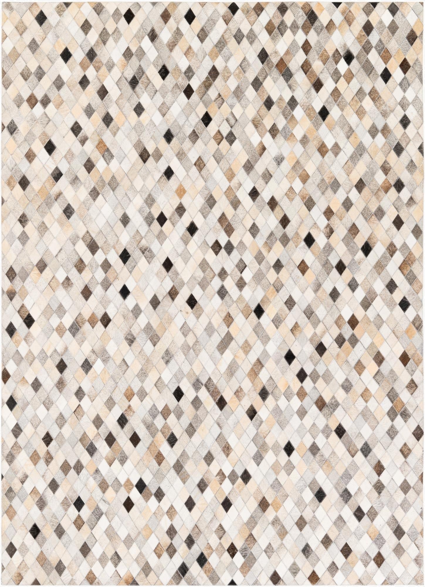  5' 8 x 7' 10 Cowhide Stocks Rug