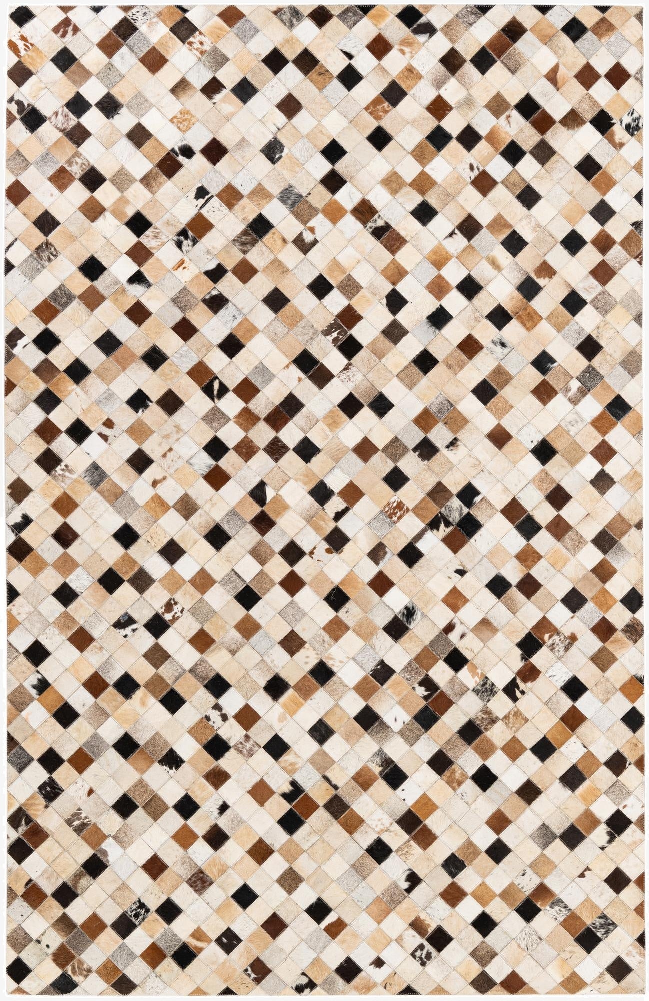  5' 1 x 7' 11 Cowhide Stocks Rug