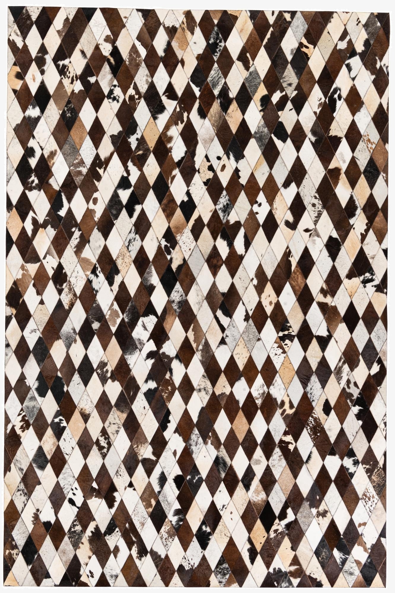  6' 6 x 9' 10 Cowhide Stocks Rug
