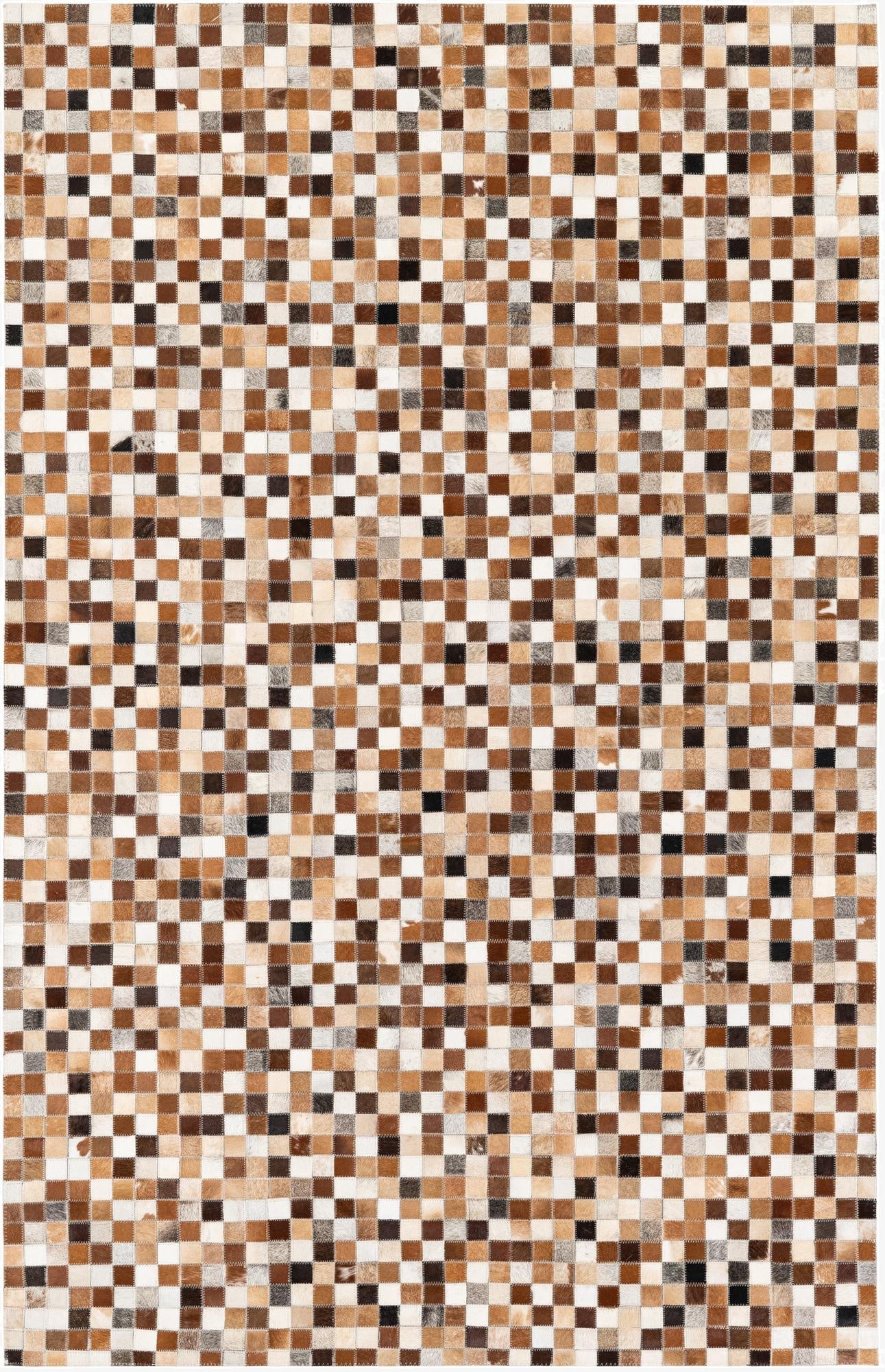  5' x 7' 11 Cowhide Stocks Rug