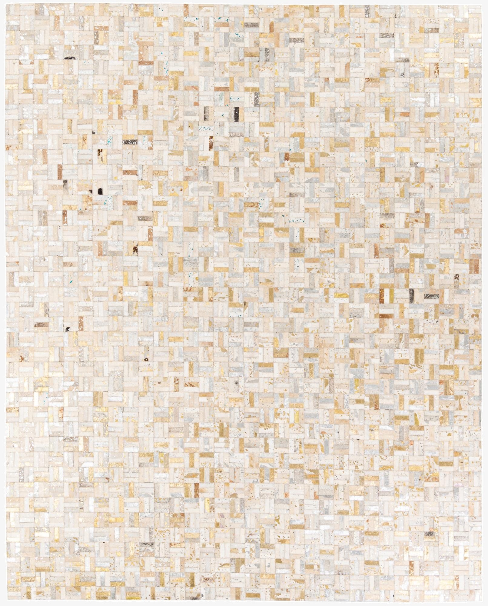  7' 10 x 9' 9 Cowhide Stocks Rug