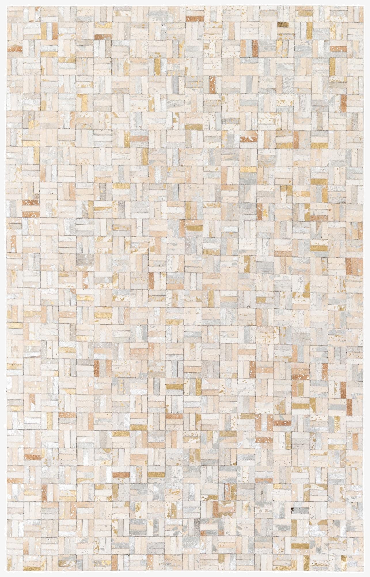  5' 1 x 8' Cowhide Stocks Rug