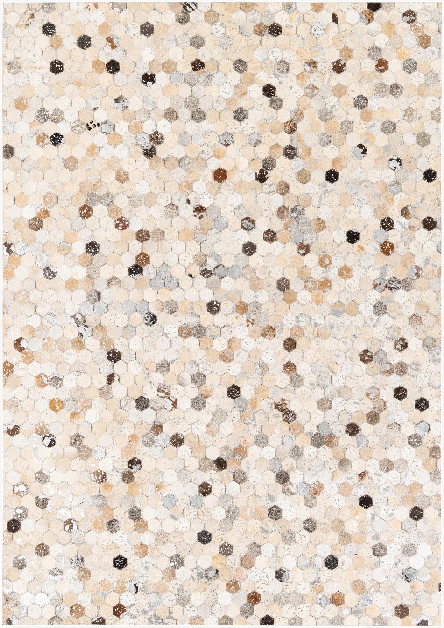  5' 3 x 7' 6 Cowhide Stocks Rug