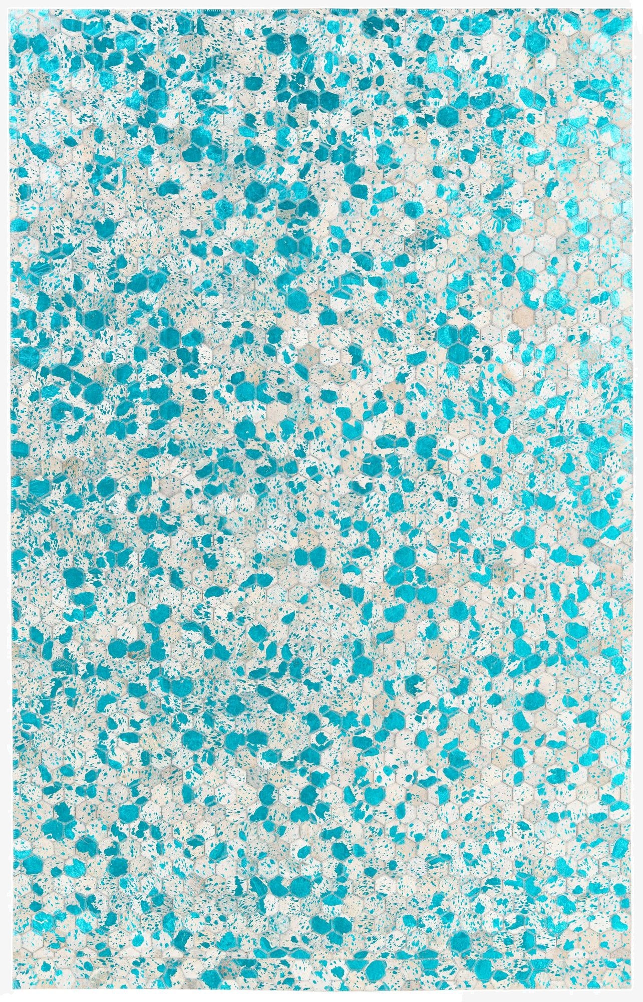  5' x 7' 11 Cowhide Stocks Rug