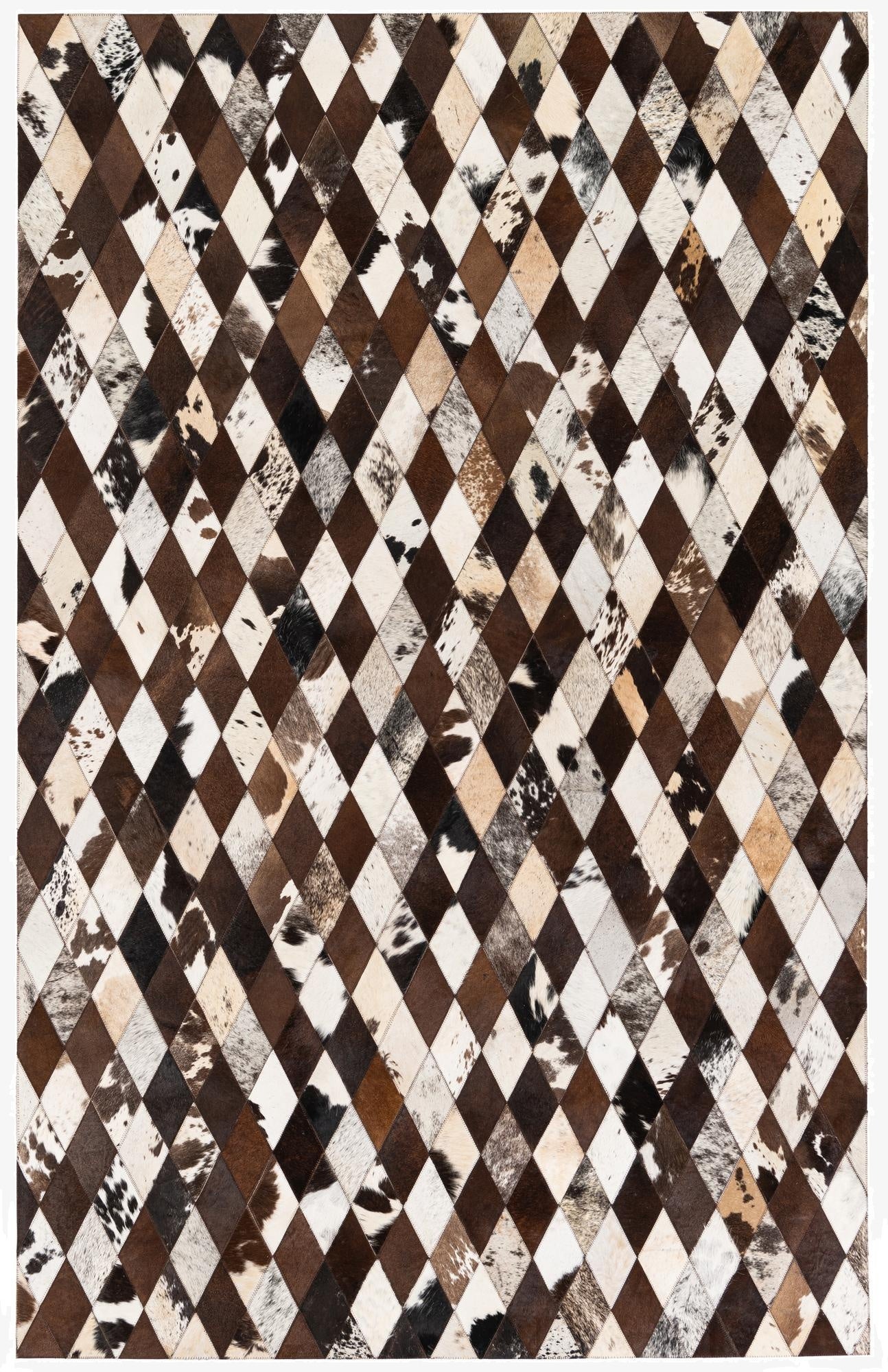  5' 1 x 8' 1 Cowhide Stocks Rug
