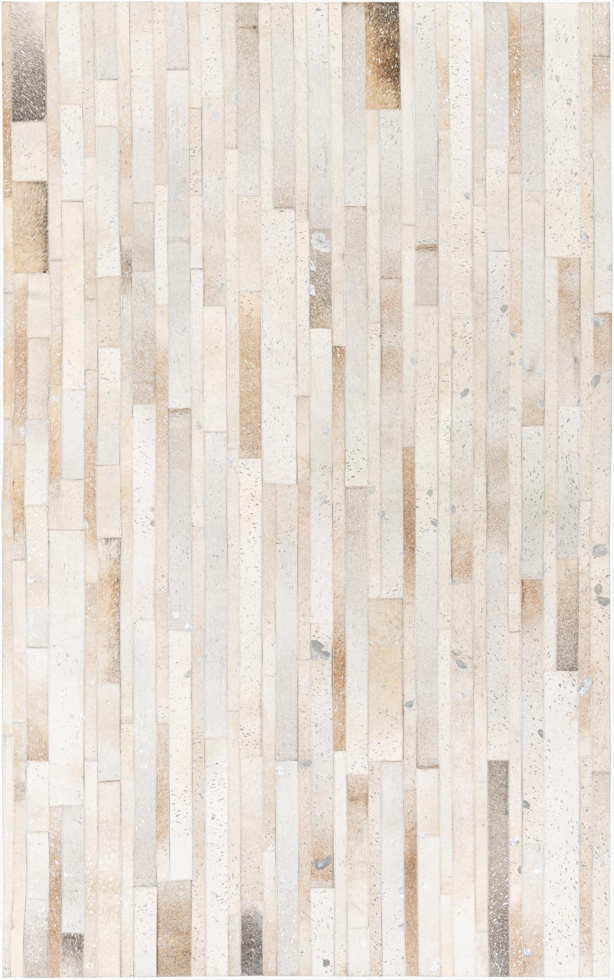  5' 1 x 8' 1 Cowhide Stocks Rug