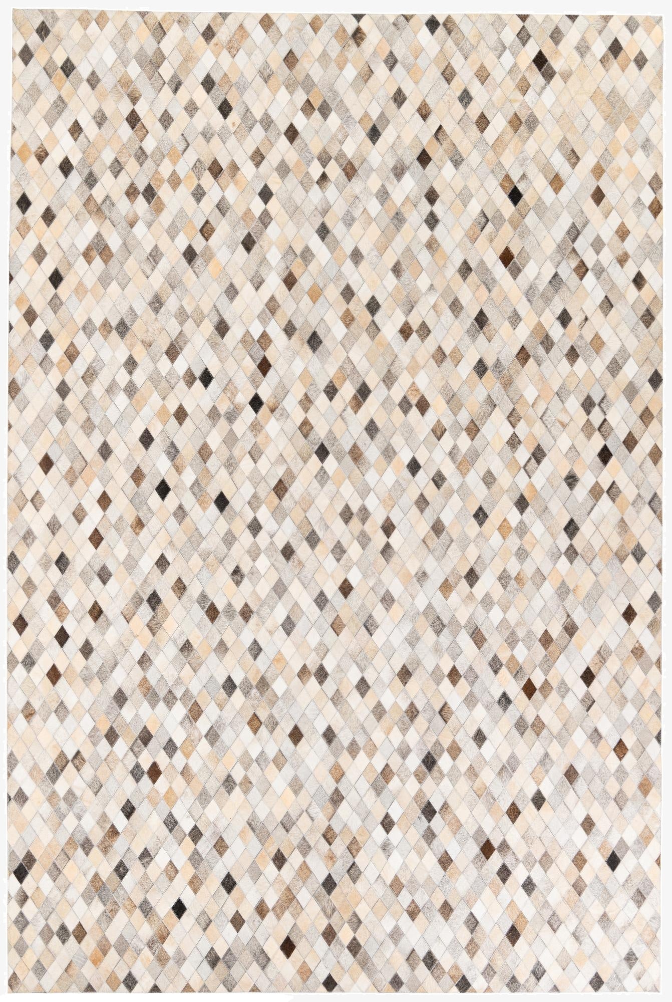  6' 8 x 9' 11 Cowhide Stocks Rug