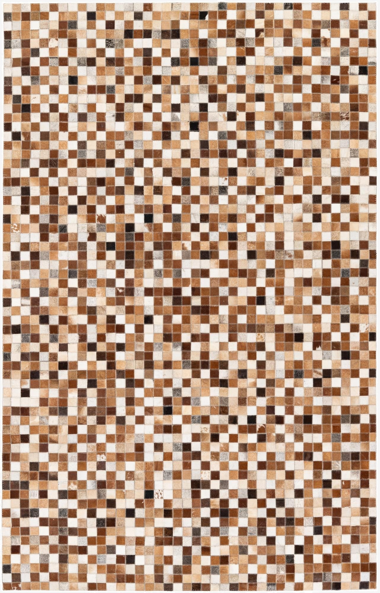  5' 1 x 7' 11 Cowhide Stocks Rug