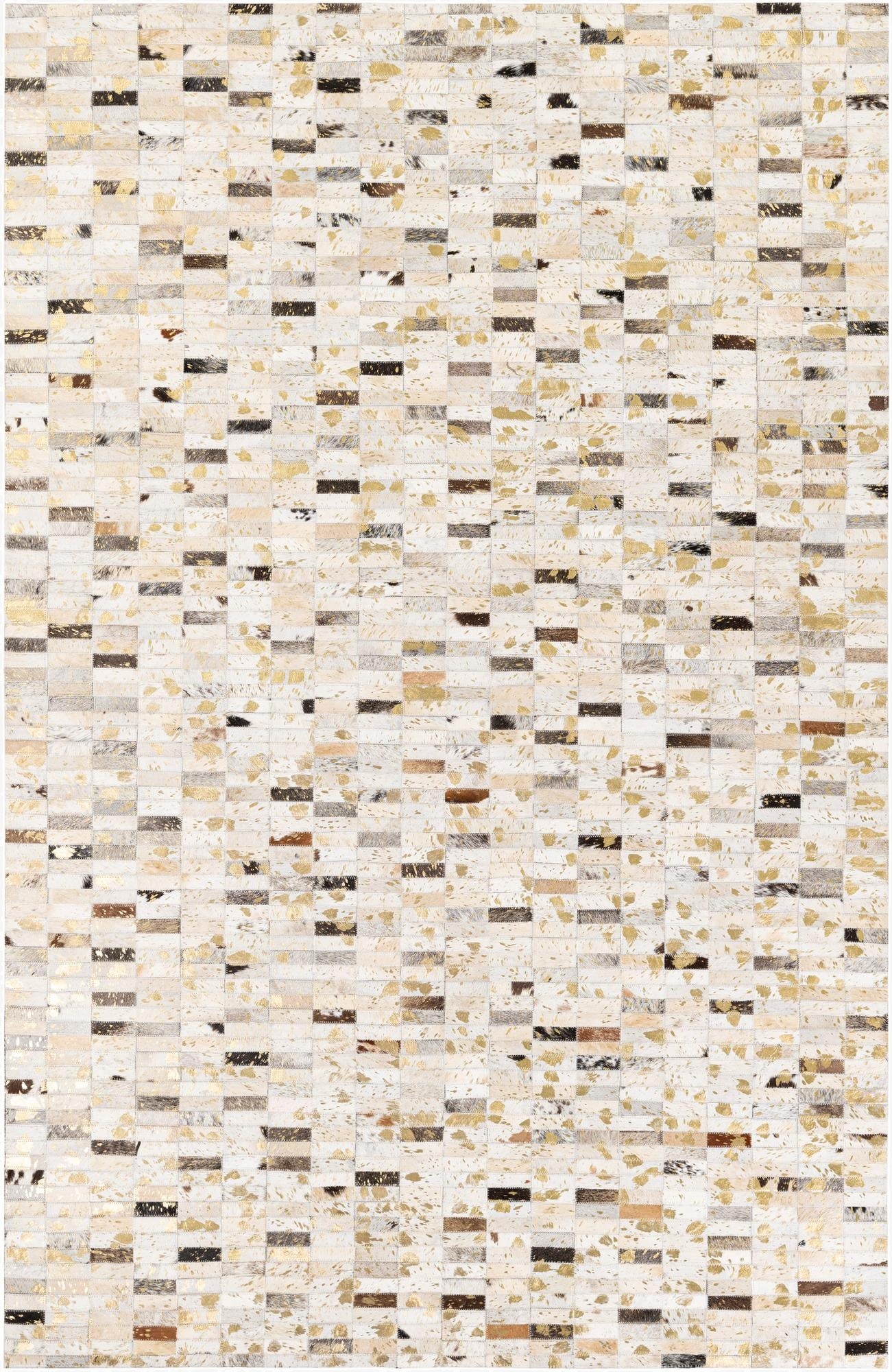  5' 2 x 7' 10 Cowhide Stocks Rug
