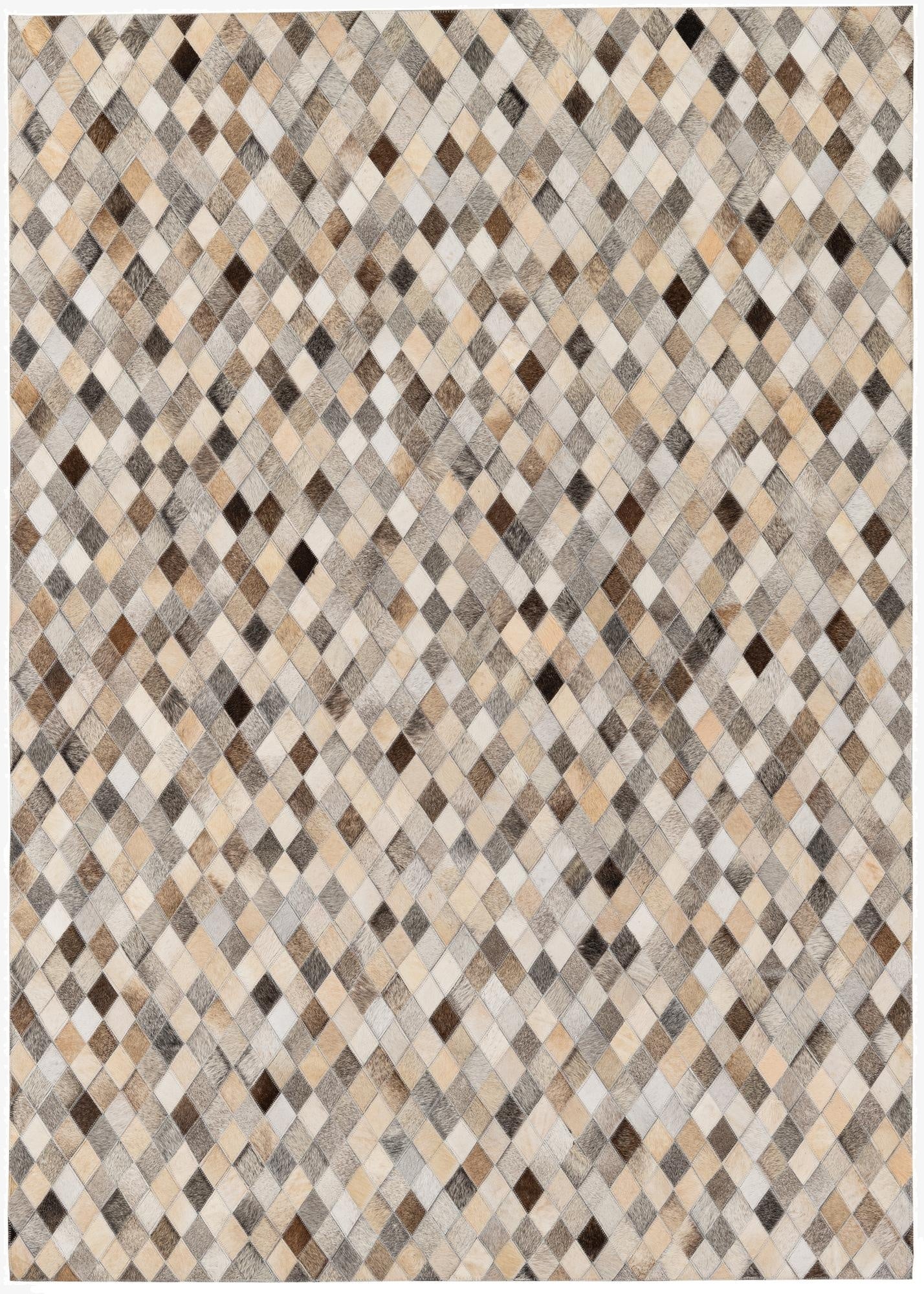  4' 9 x 6' 8 Cowhide Stocks Rug