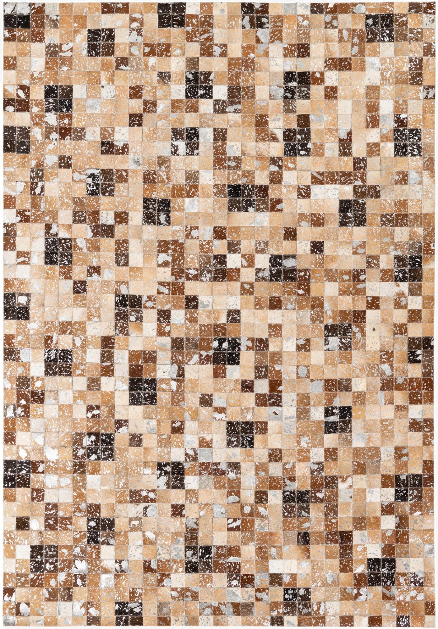  5' 3 x 7' 6 Cowhide Stocks Rug