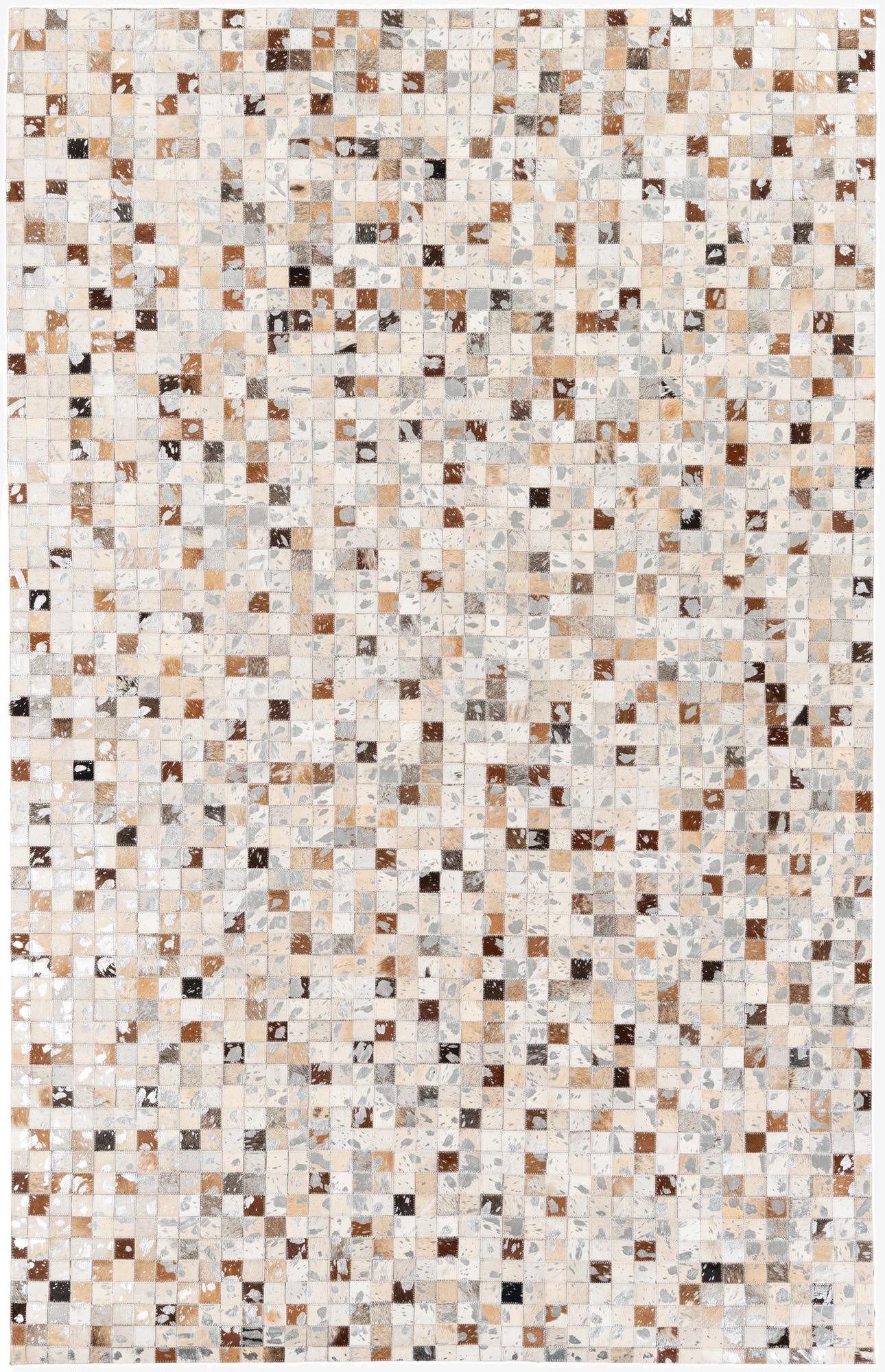  5' 1 x 7' 11 Cowhide Stocks Rug