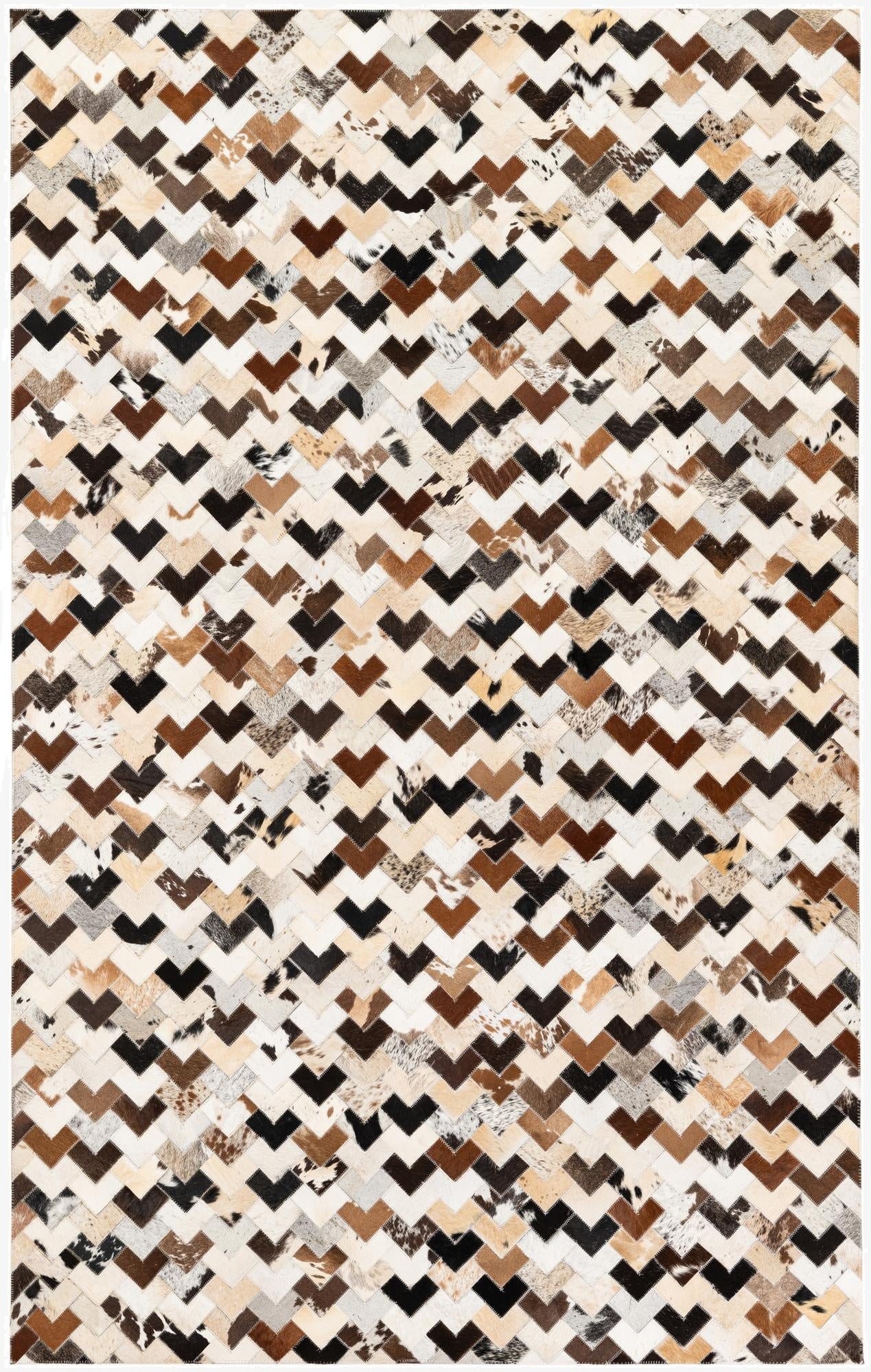  5' 1 x 7' 11 Cowhide Stocks Rug