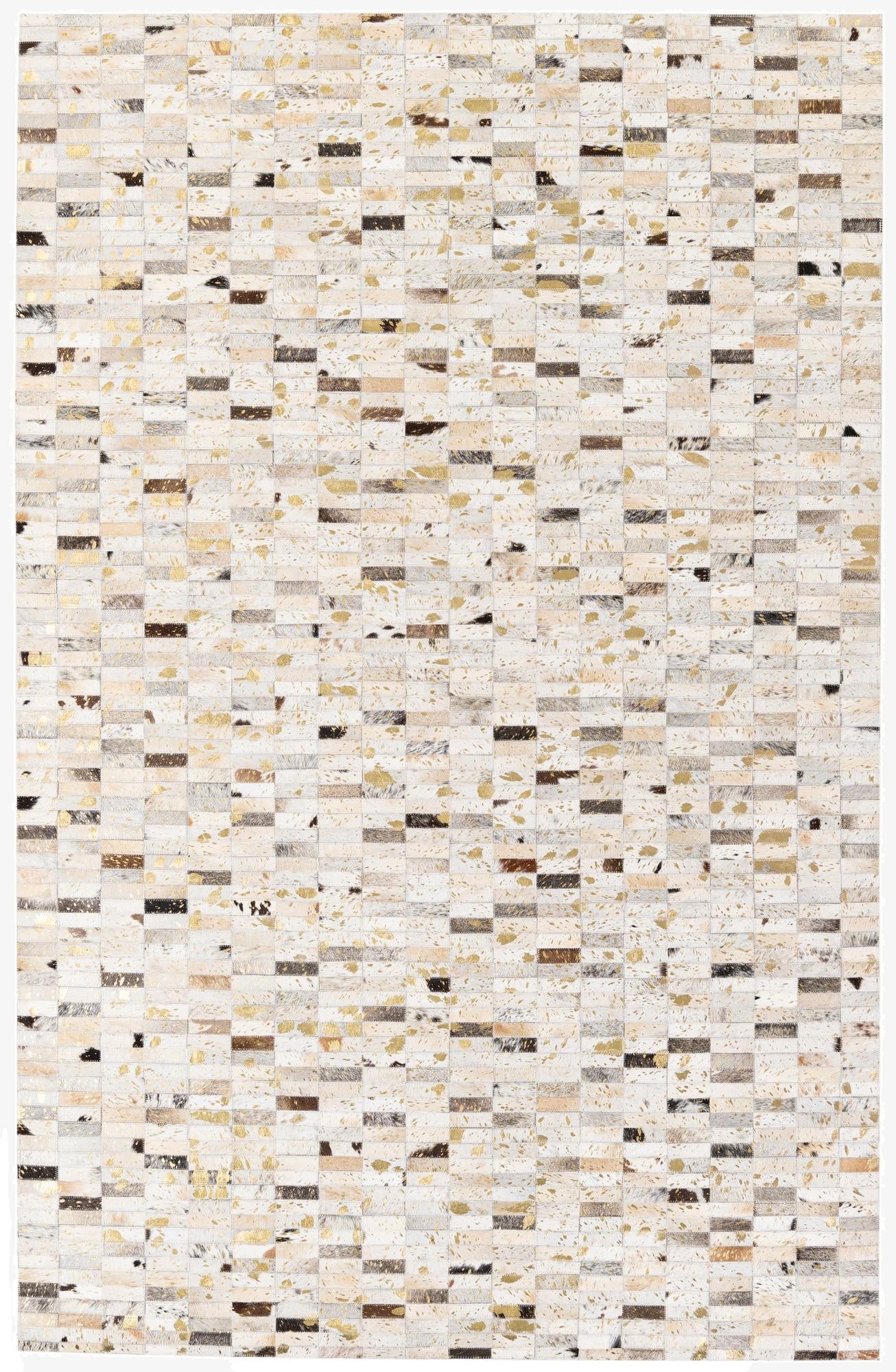  5' 2 x 7' 11 Cowhide Stocks Rug