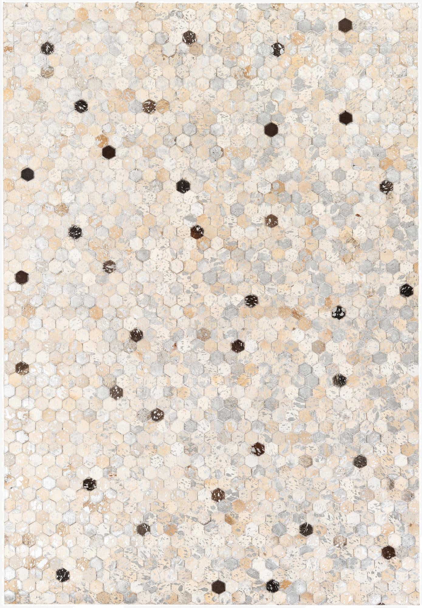  5' 3 x 7' 7 Cowhide Stocks Rug